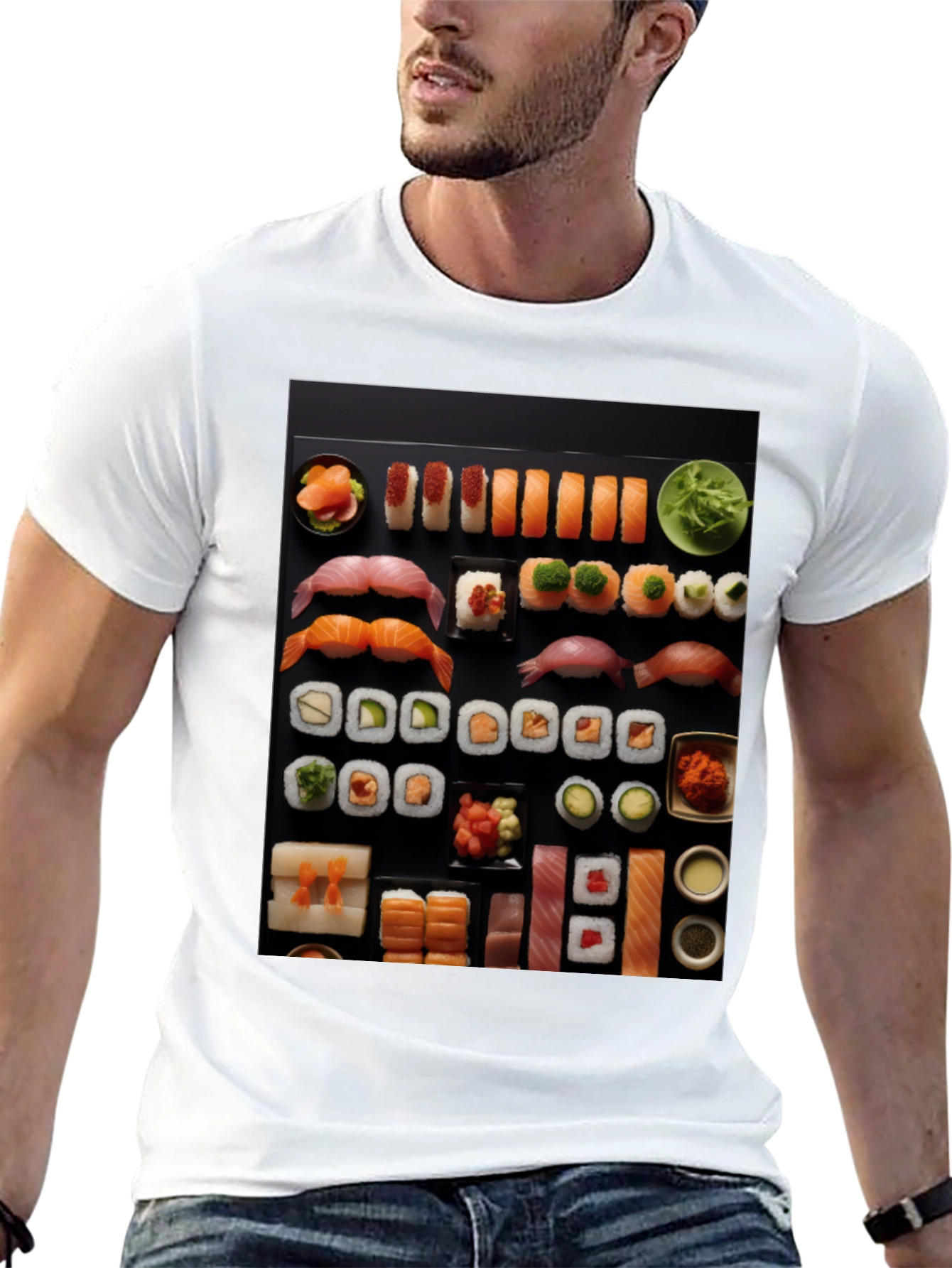 Sushi Feast Graphic Tee - Food Lovers Delight