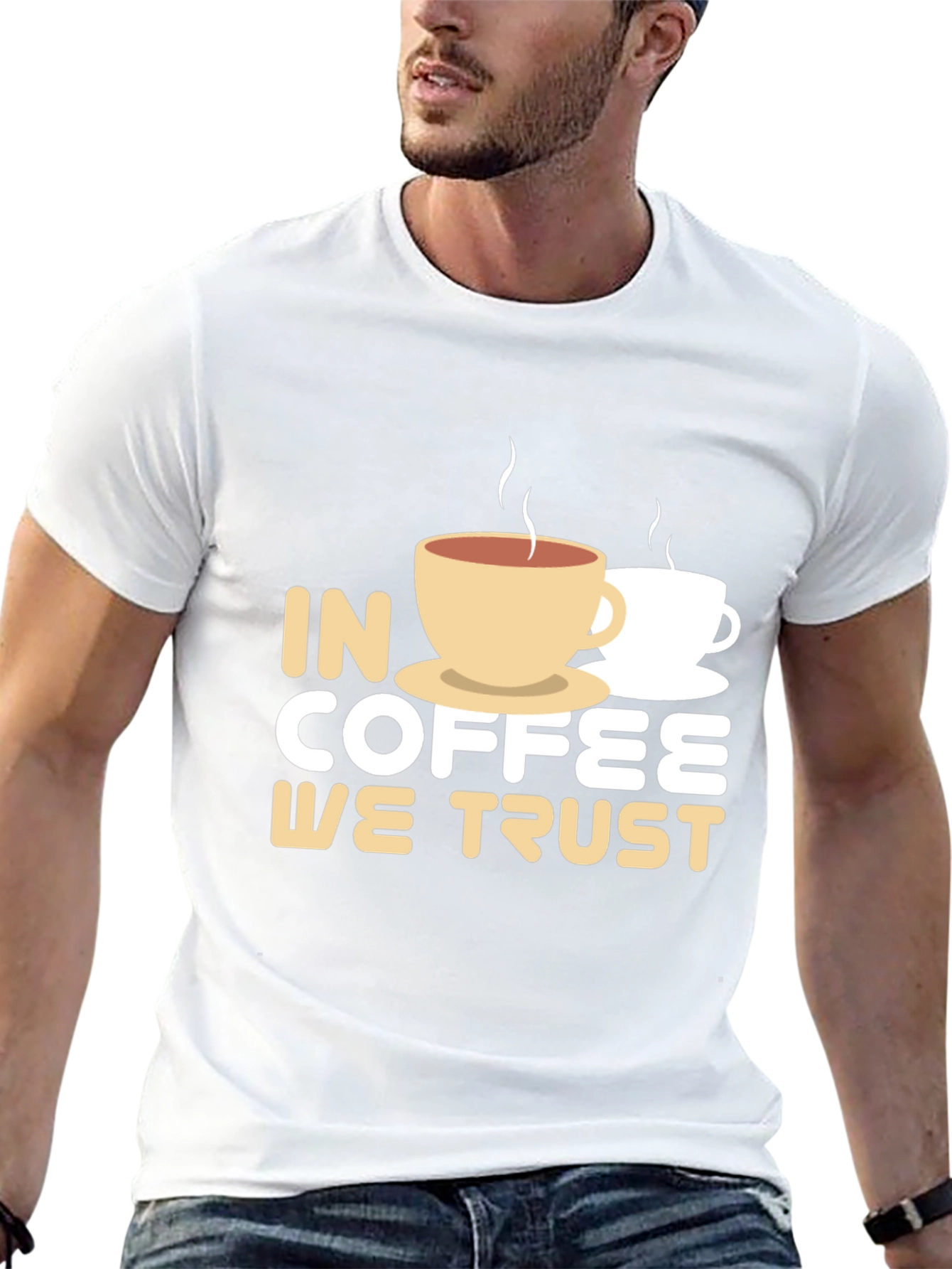 Coffee Lovers Tee: In Coffee We Trust T-Shirt