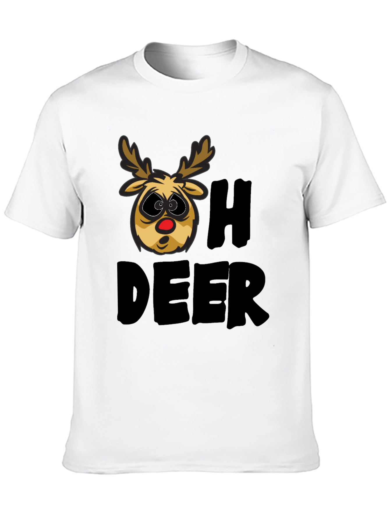 Oh Deer T-Shirt - Funny Christmas Reindeer Tee
