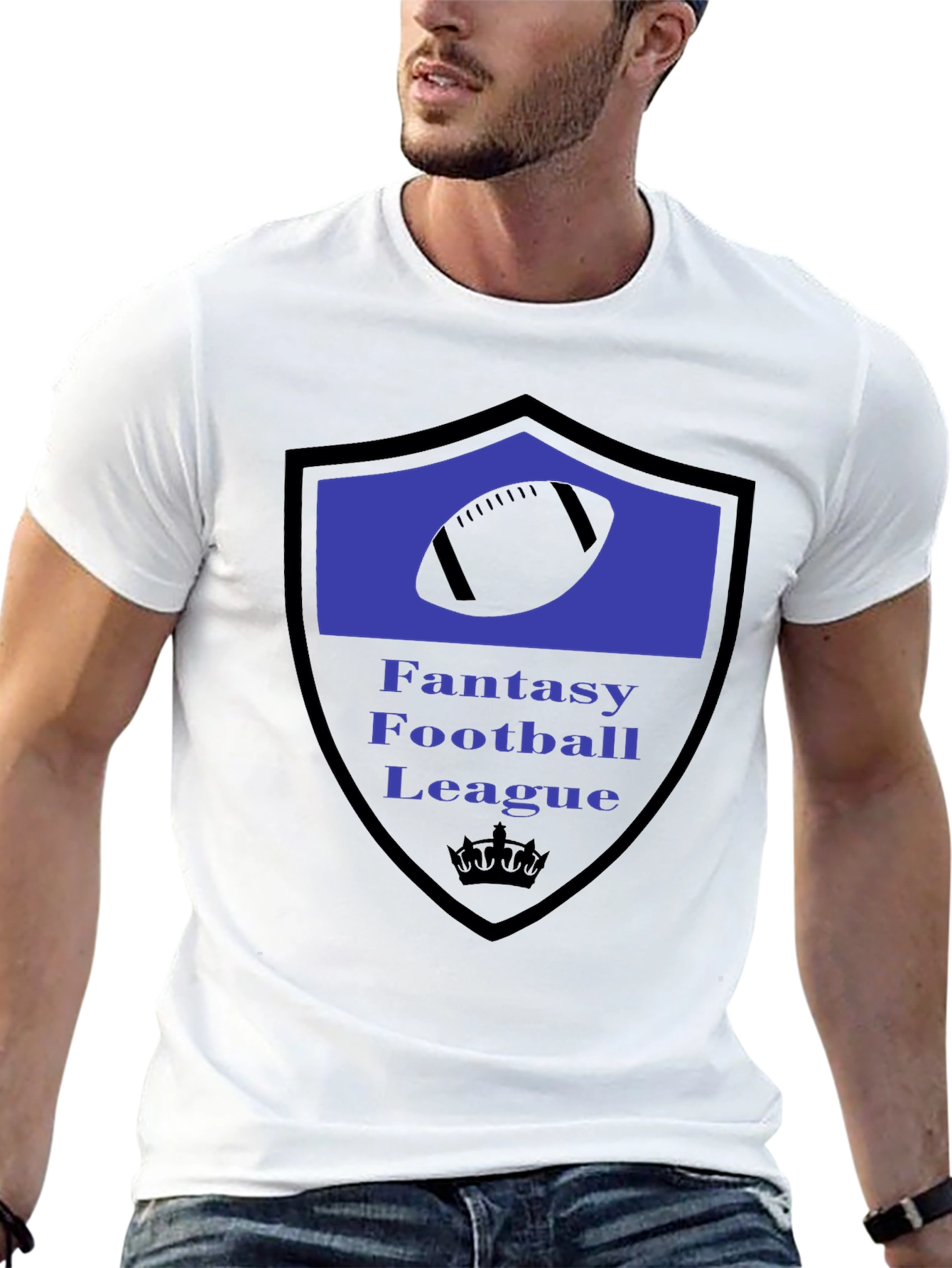 Fantasy Football League Black T-Shirt