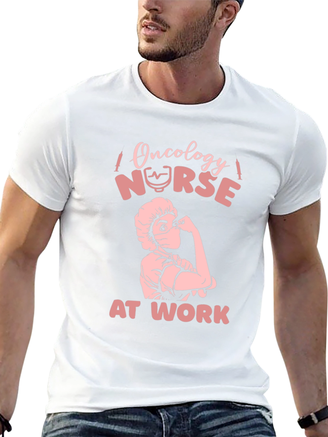 Oncology Nurse At Work Black T-Shirt