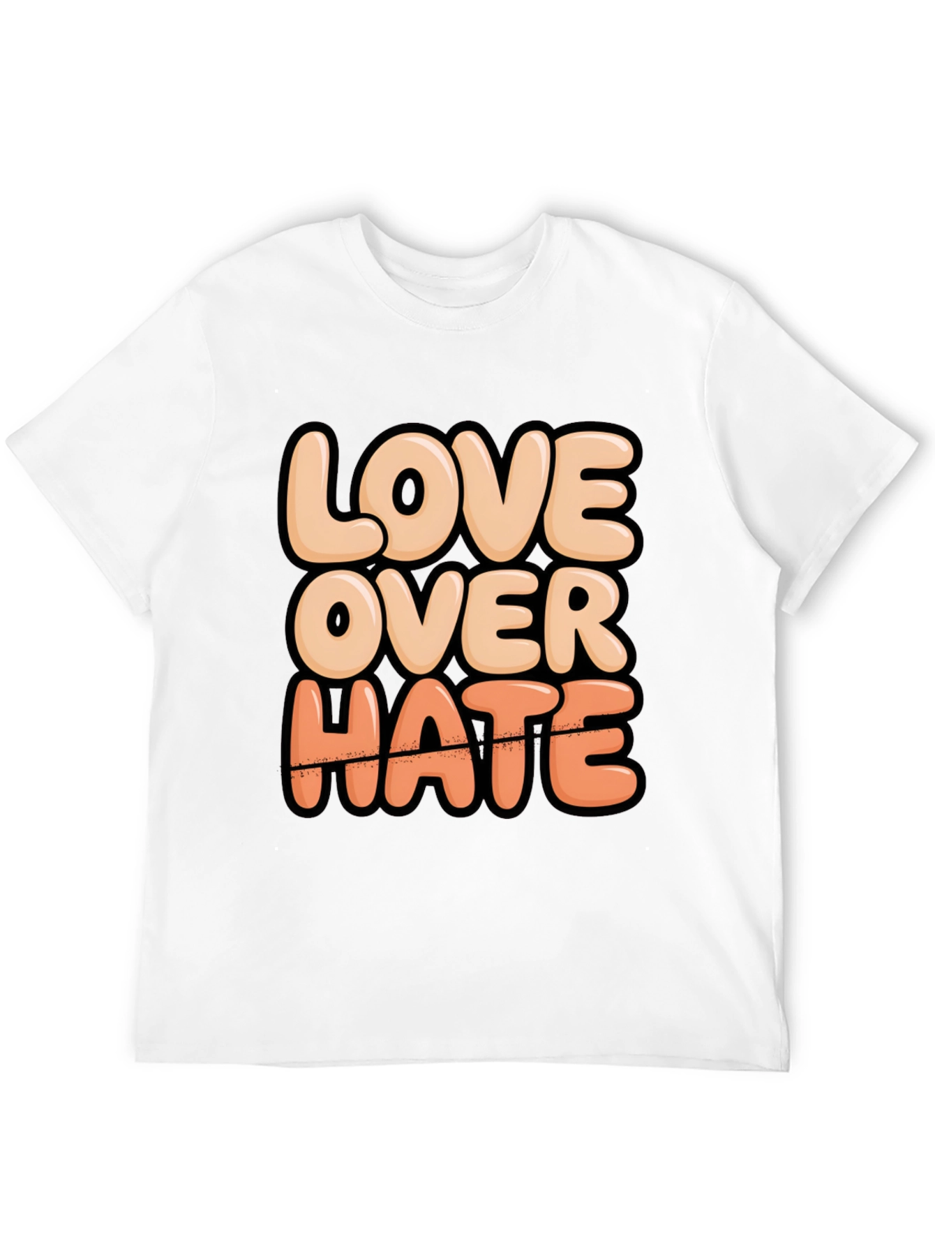 Love Over Hate Graphic T-Shirt