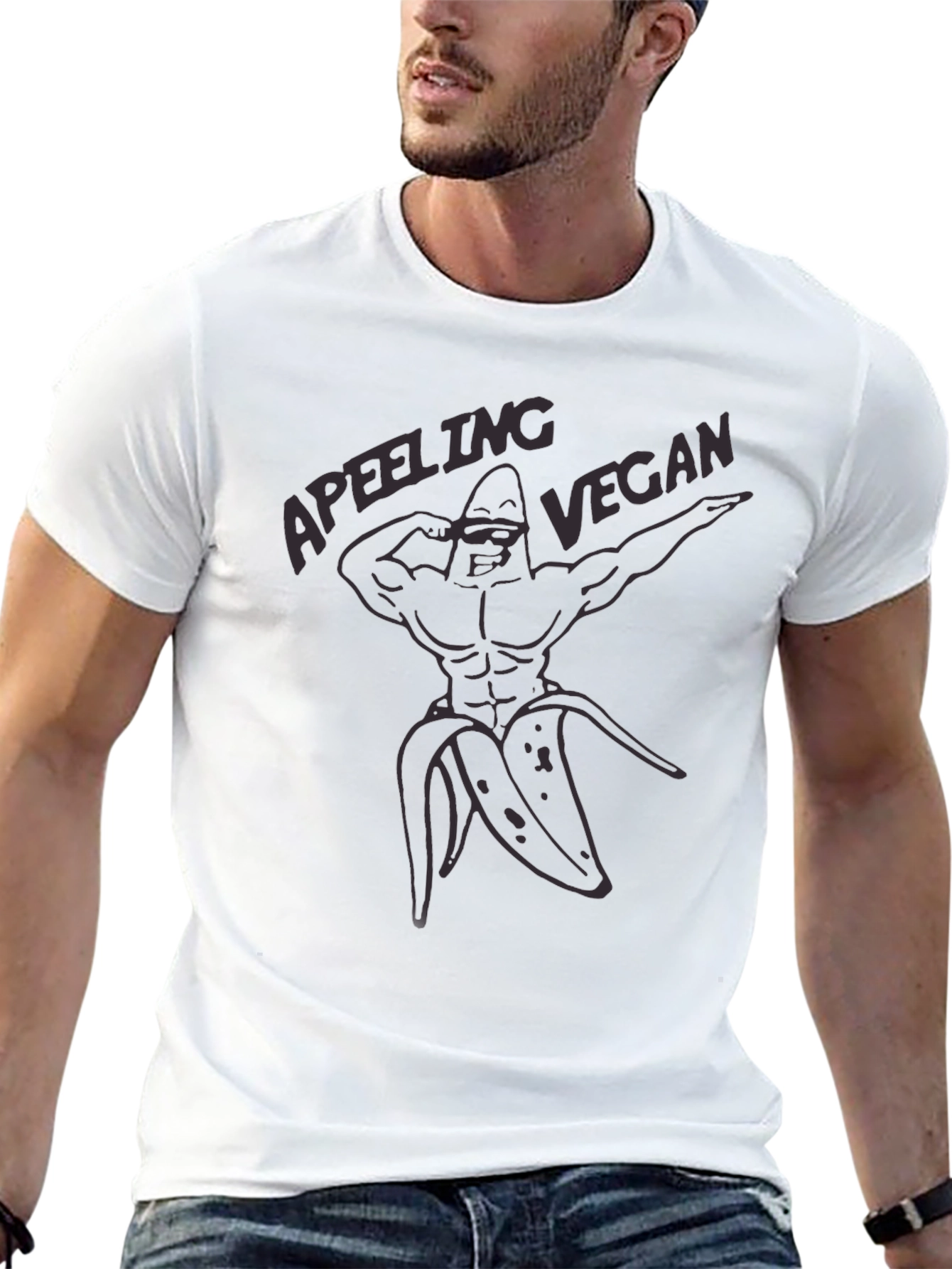 Apeeling Vegan Black T-Shirt