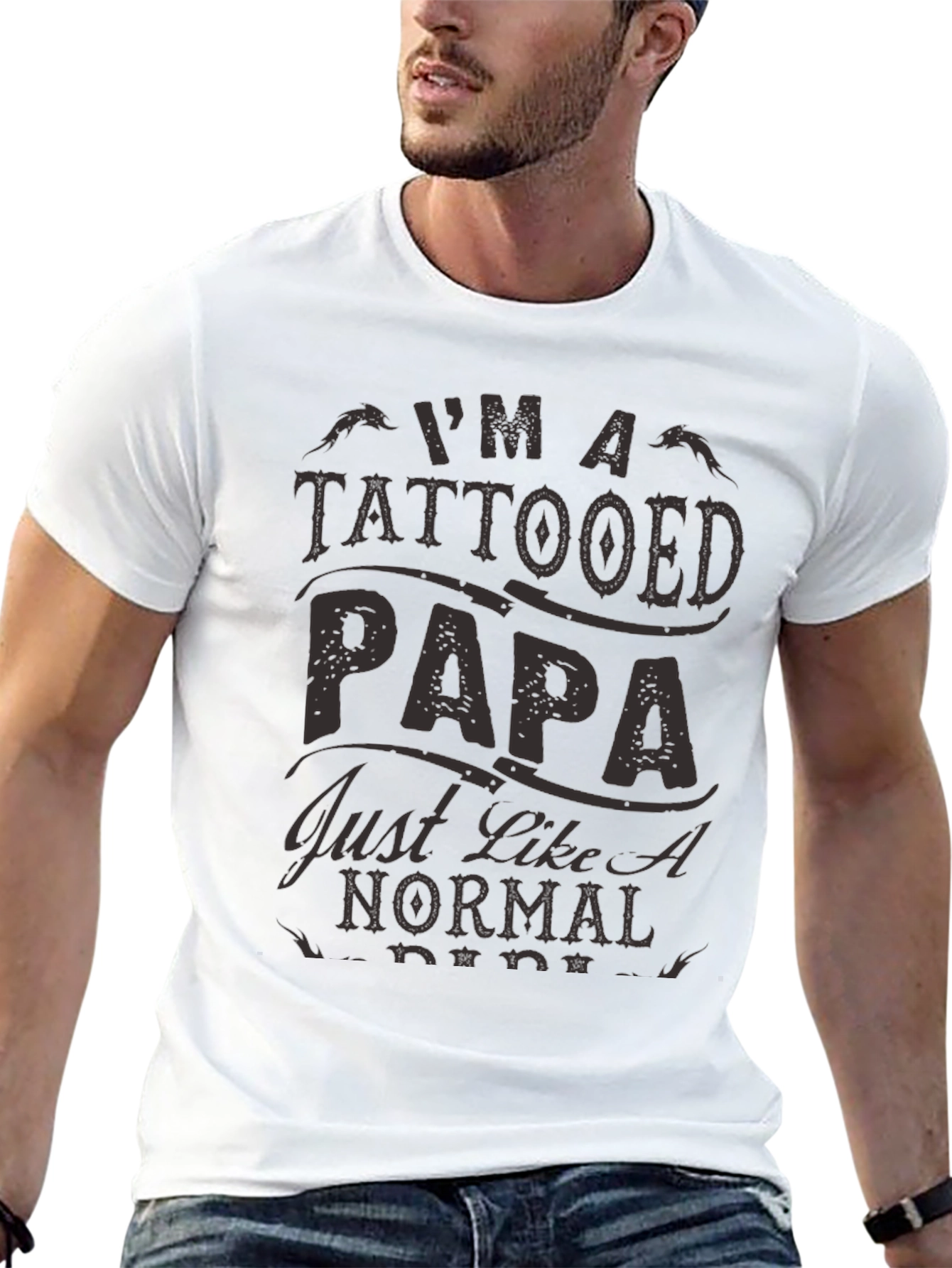 Tattooed Papa Graphic Tee - Fathers Day Gift