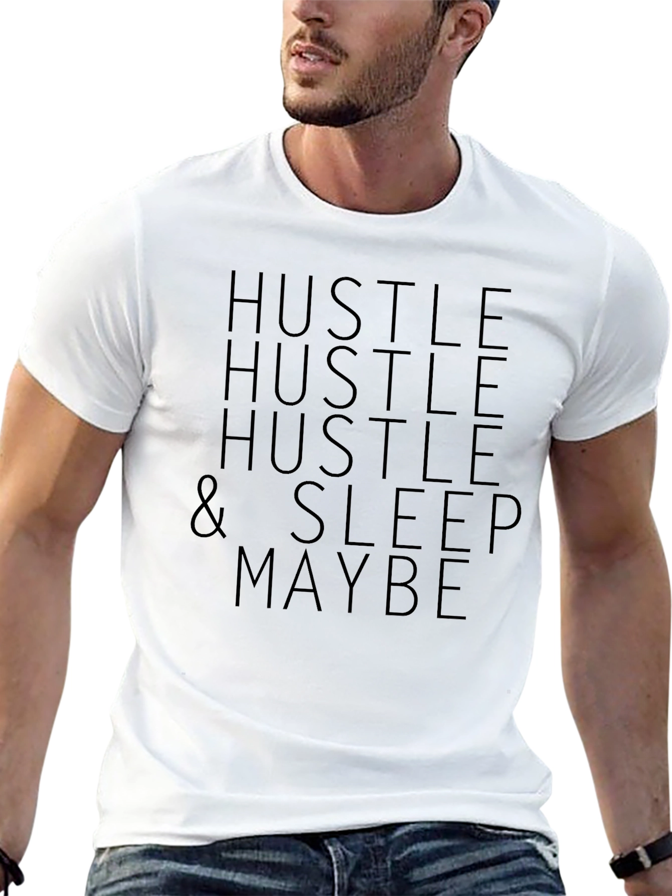 Hustle & Sleep Maybe Graphic Tee
