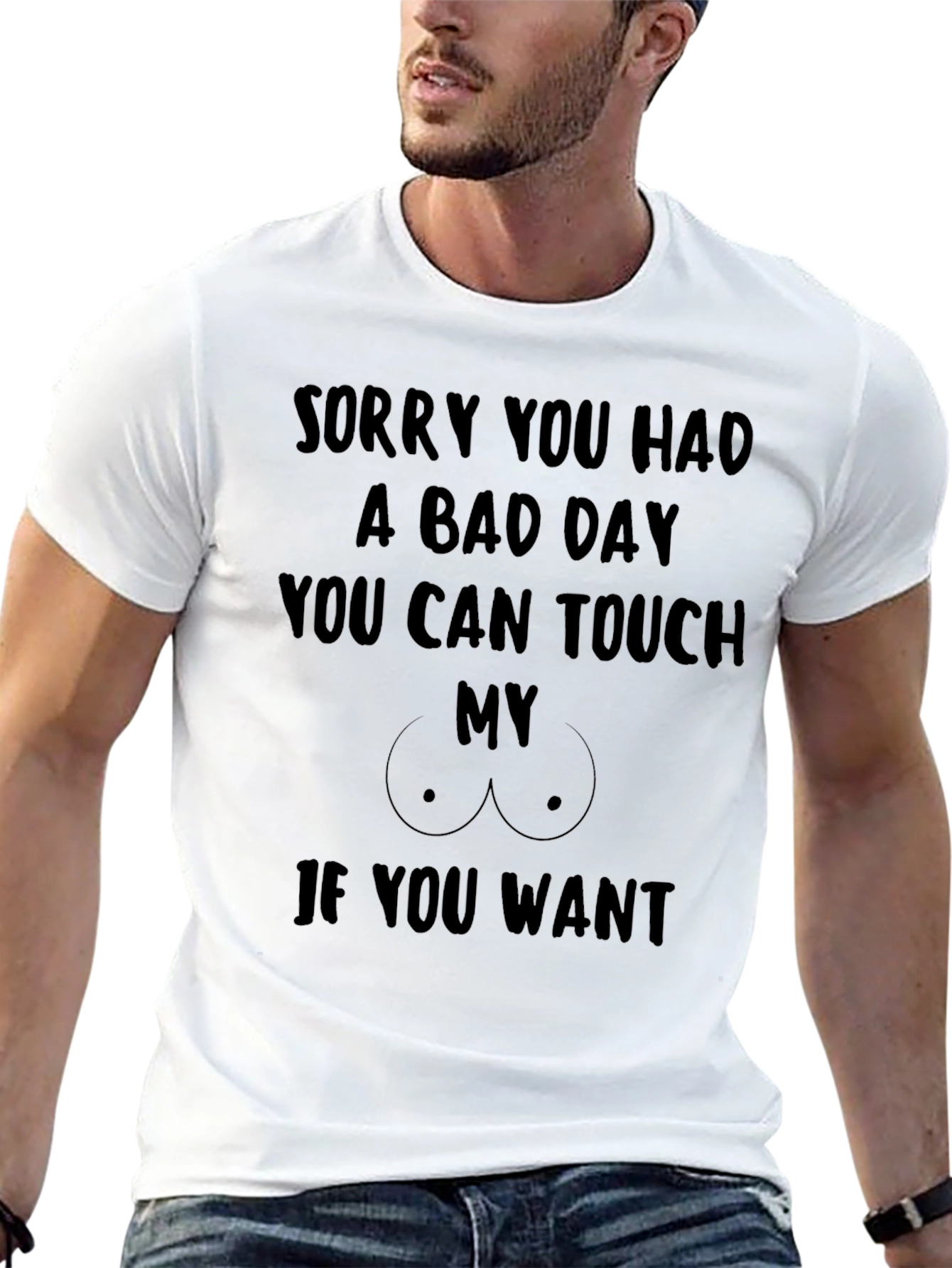 Humorous Touch My... Graphic T-Shirt