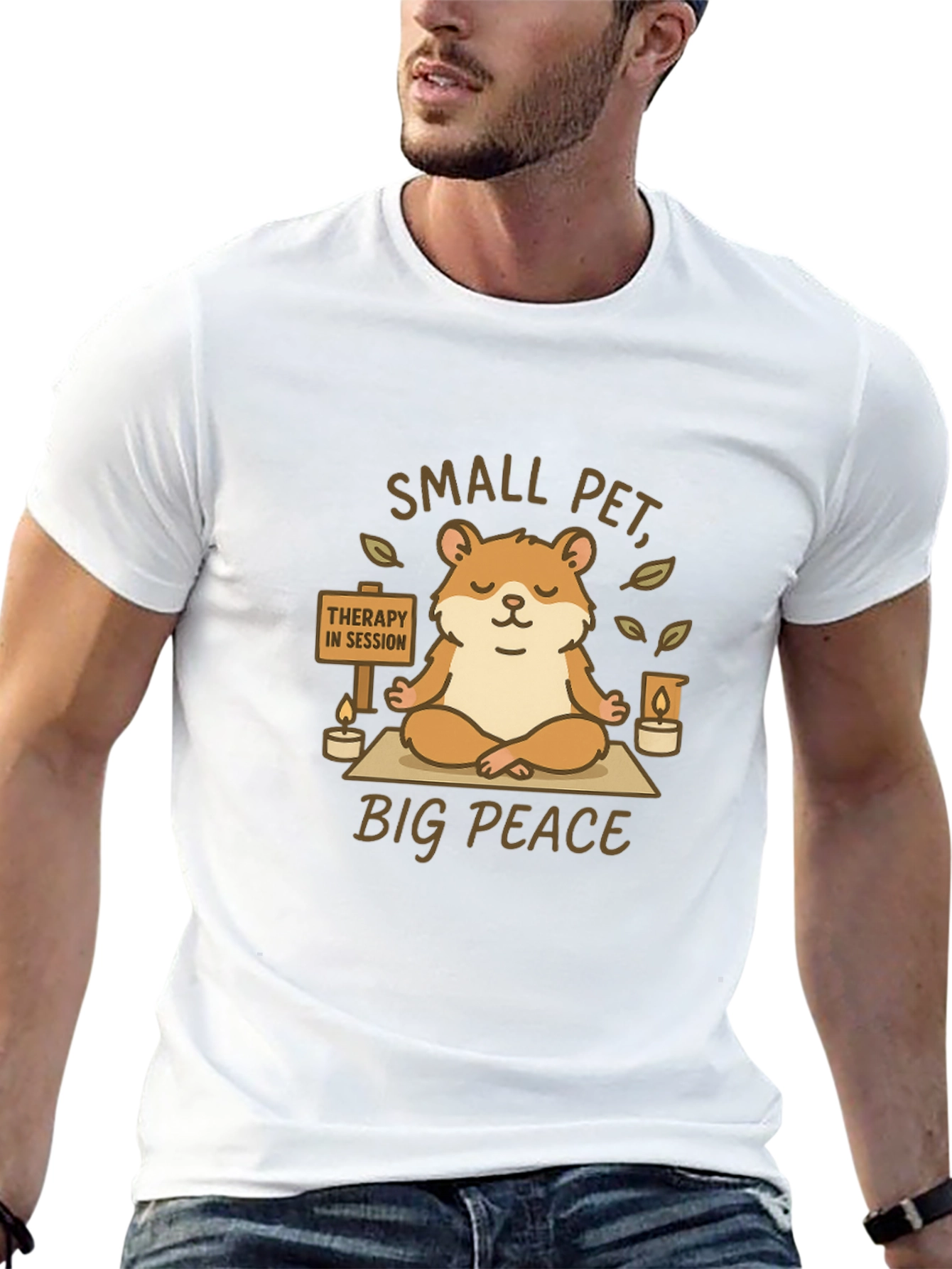 Zen Hamster T-Shirt: Small Pet Big Peace