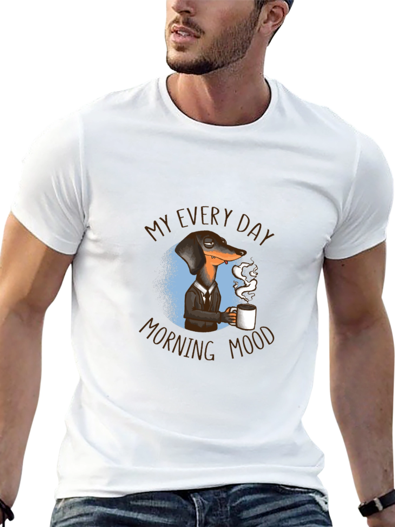 Everyday Morning Mood Dachshund Tee
