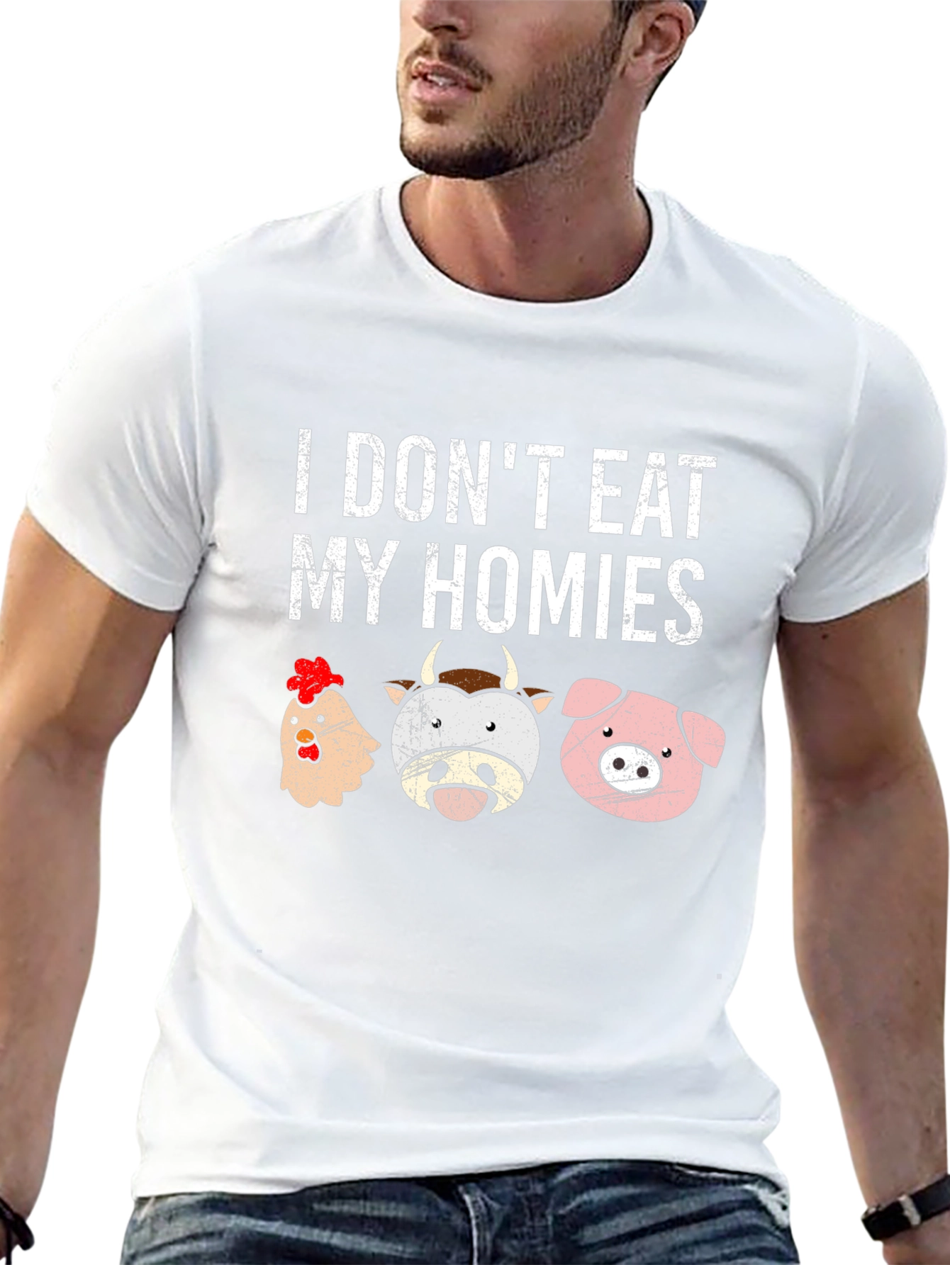 Vegan T-Shirt - I Dont Eat My Homies