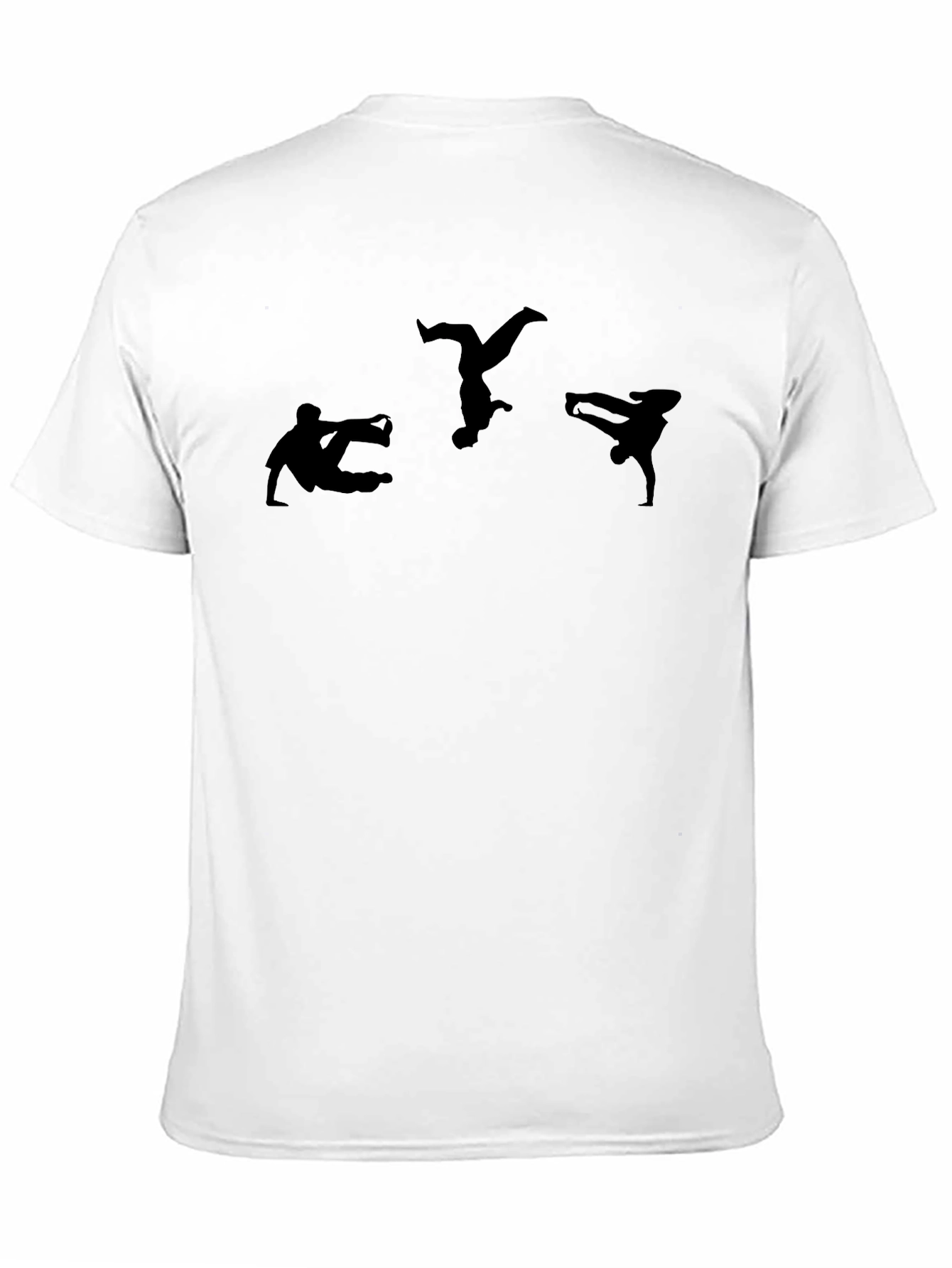 Parkour Silhouette Graphic Tee - Mens Black Shirt