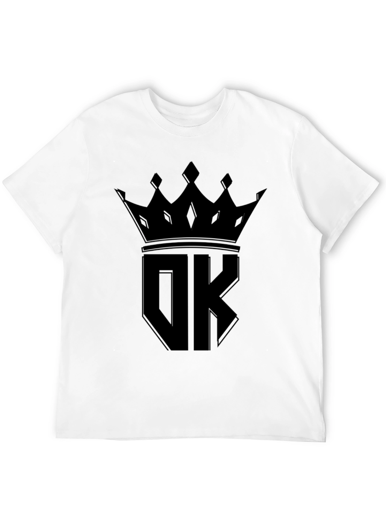 Crown OK Black Graphic Tee - Stylish Streetwear