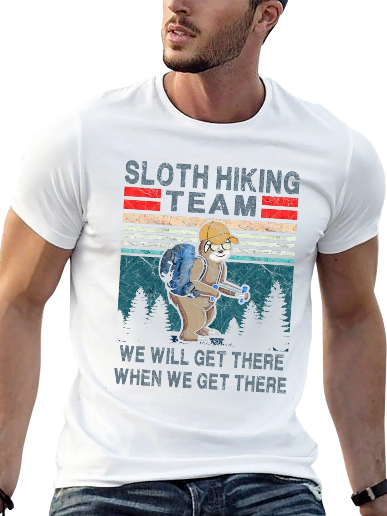 Sloth Hiking Team T-Shirt: We Will Get There