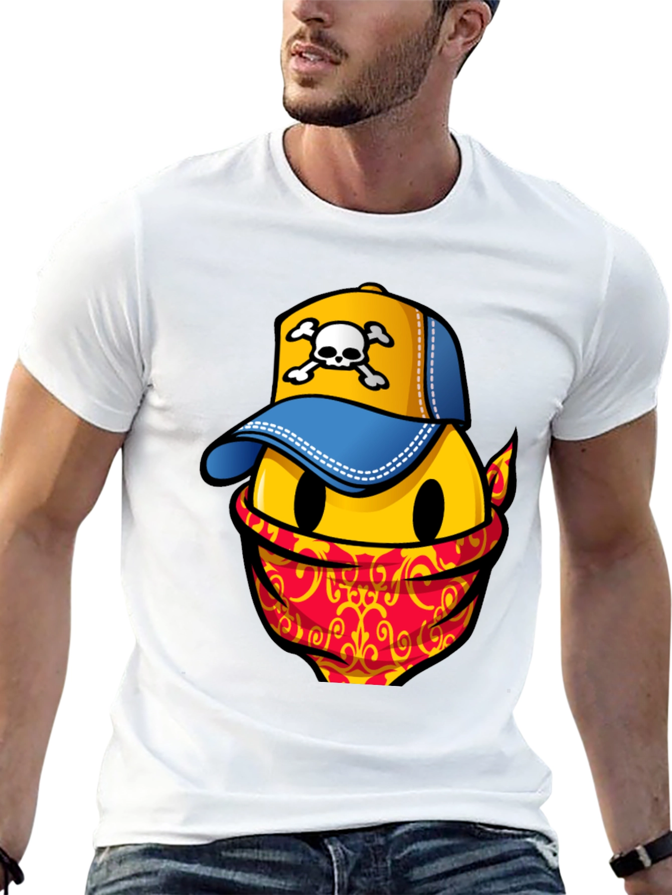 Smiley Face Bandit Graphic Tee