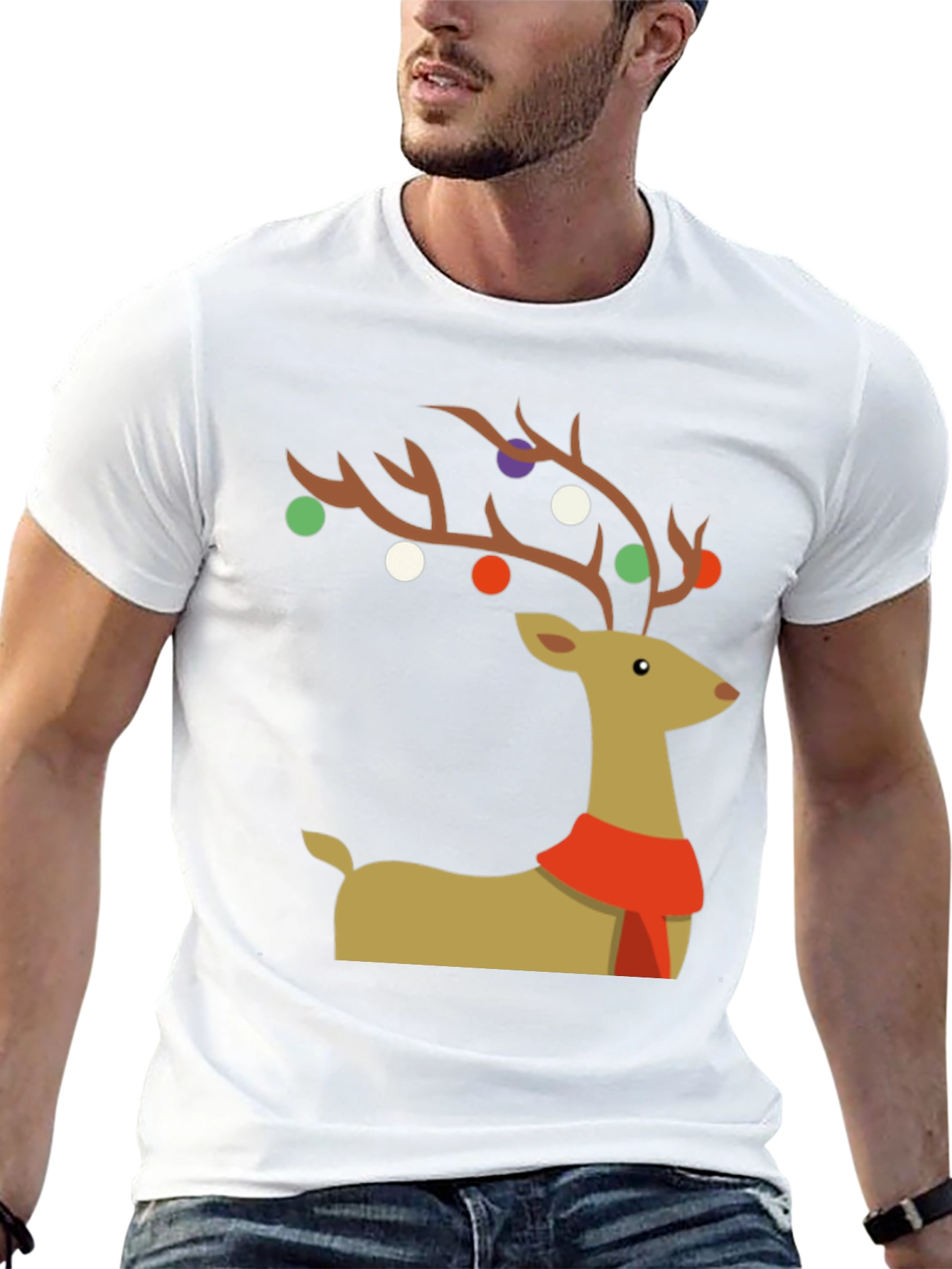Festive Reindeer Christmas T-Shirt