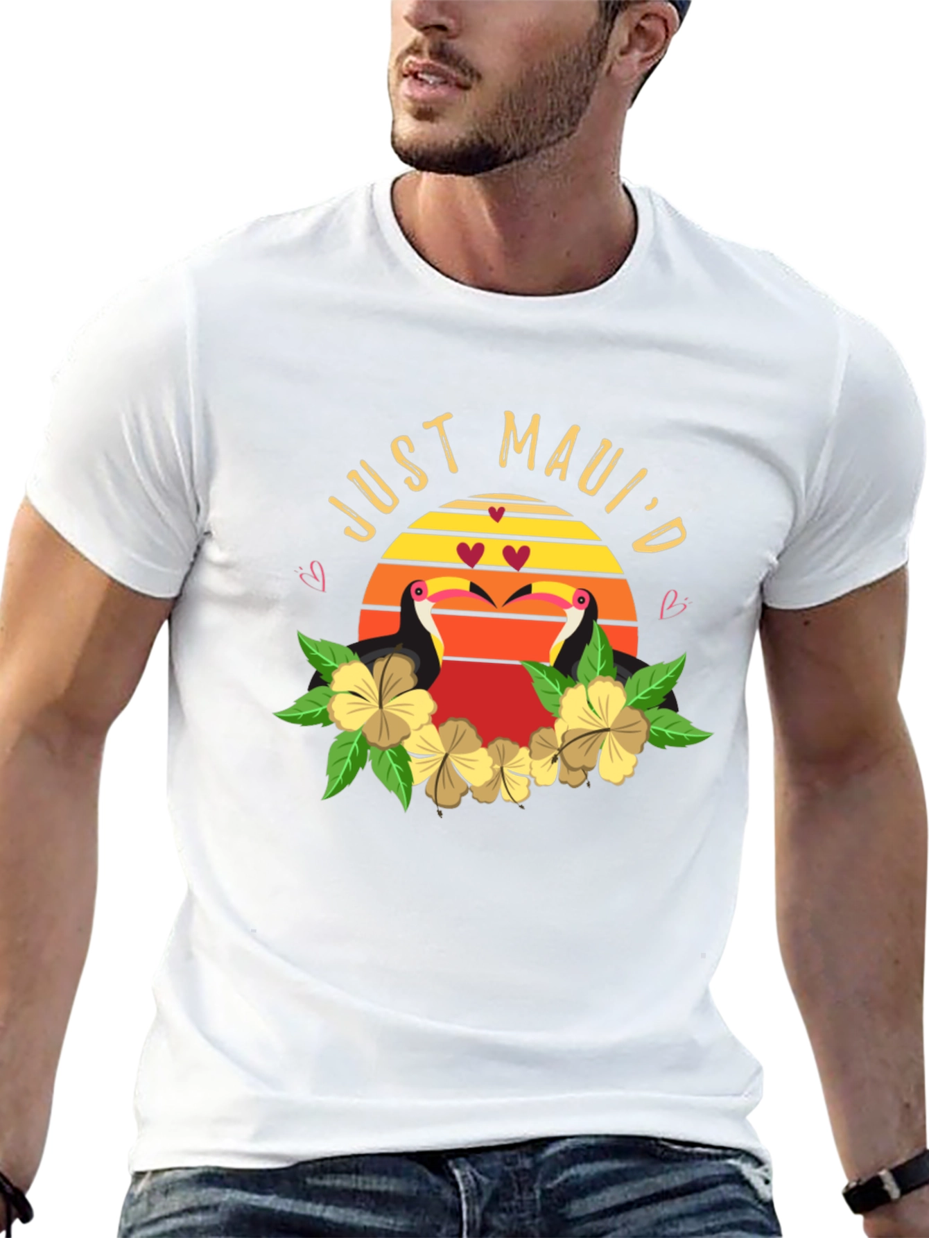 Just Mauid T-Shirt - Tropical Toucan Design