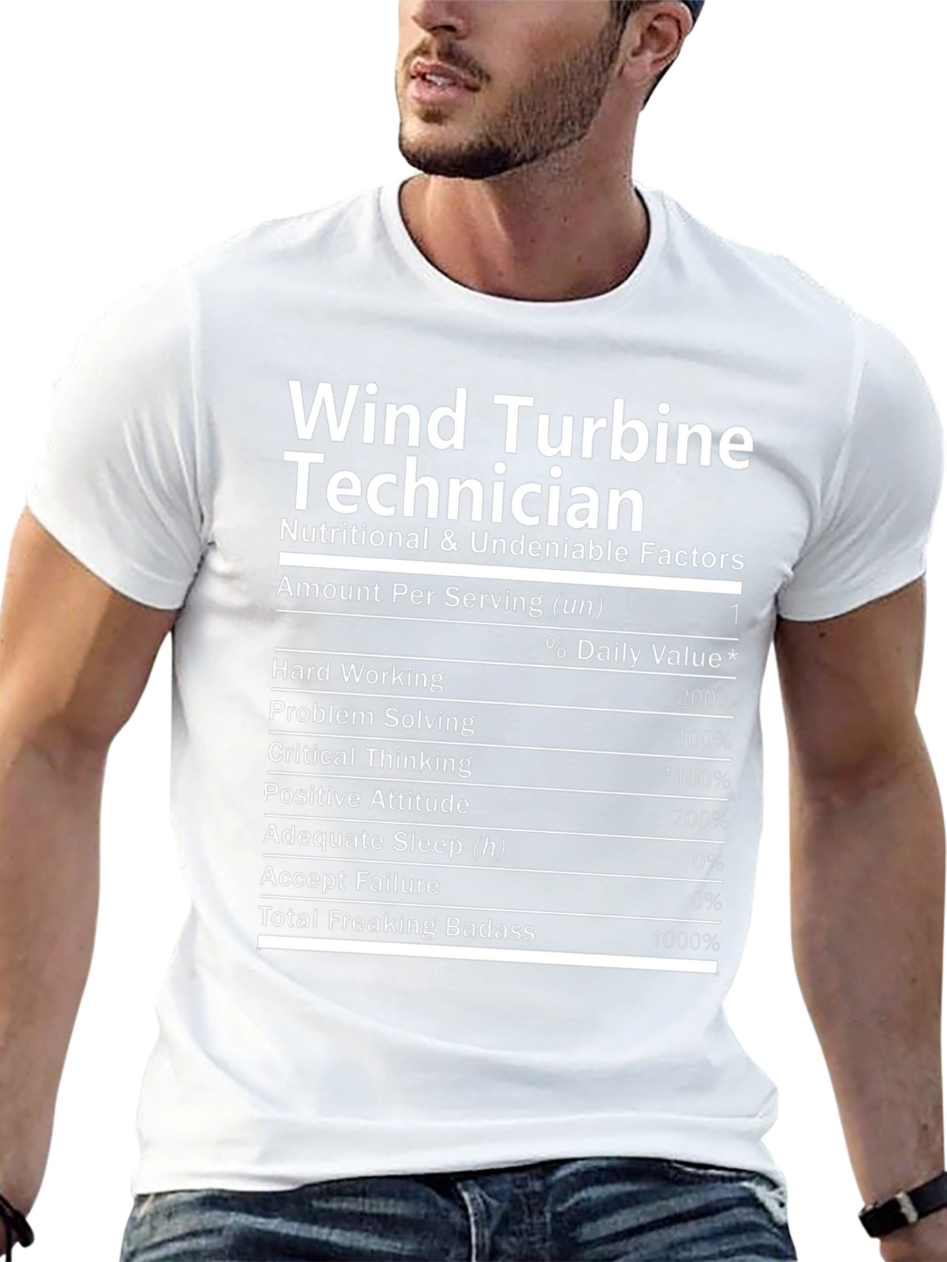 Wind Turbine Technician Novelty T-Shirt