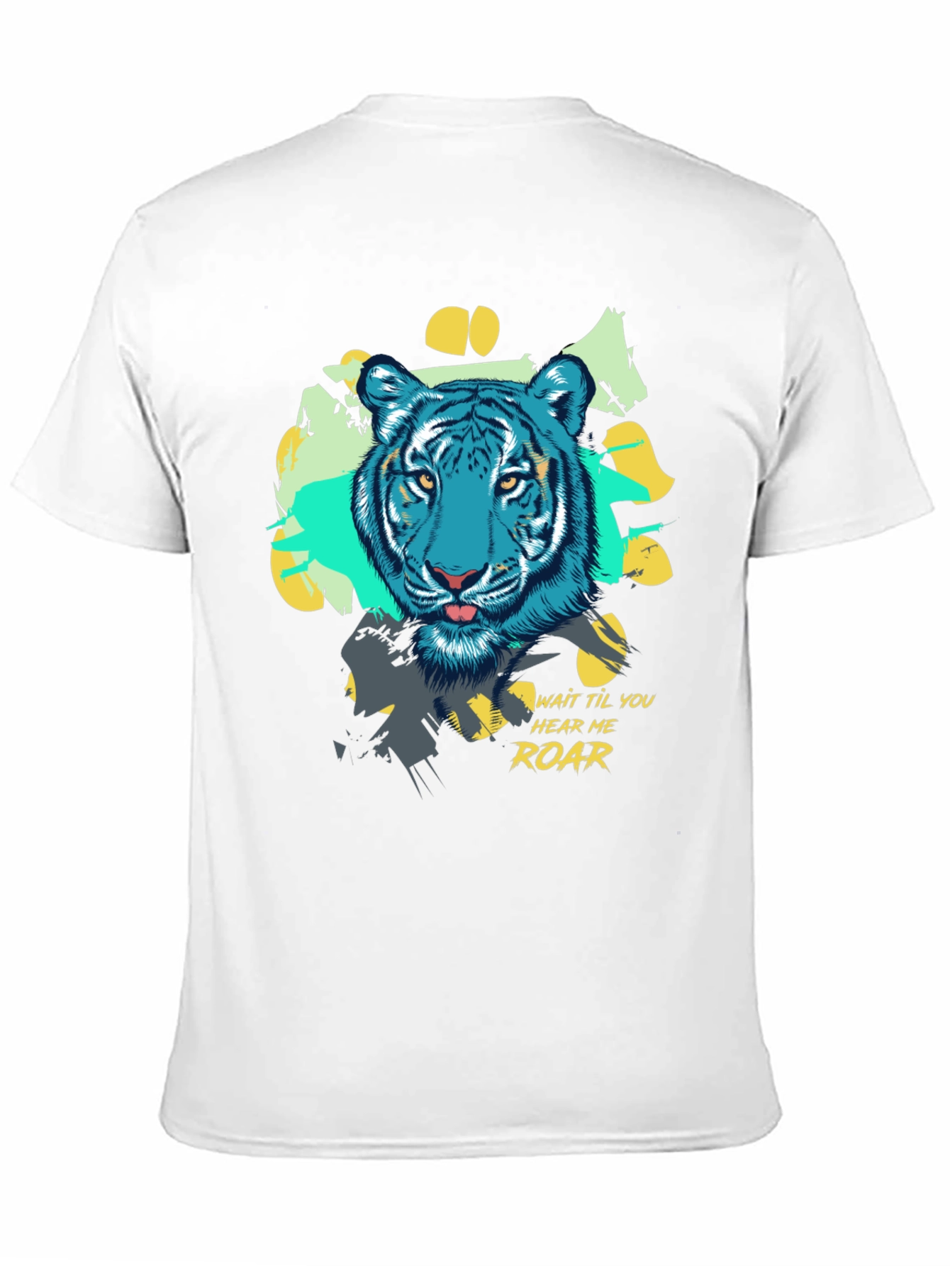 Cool Blue Tiger Graphic Tee - Hear Me Roar!
