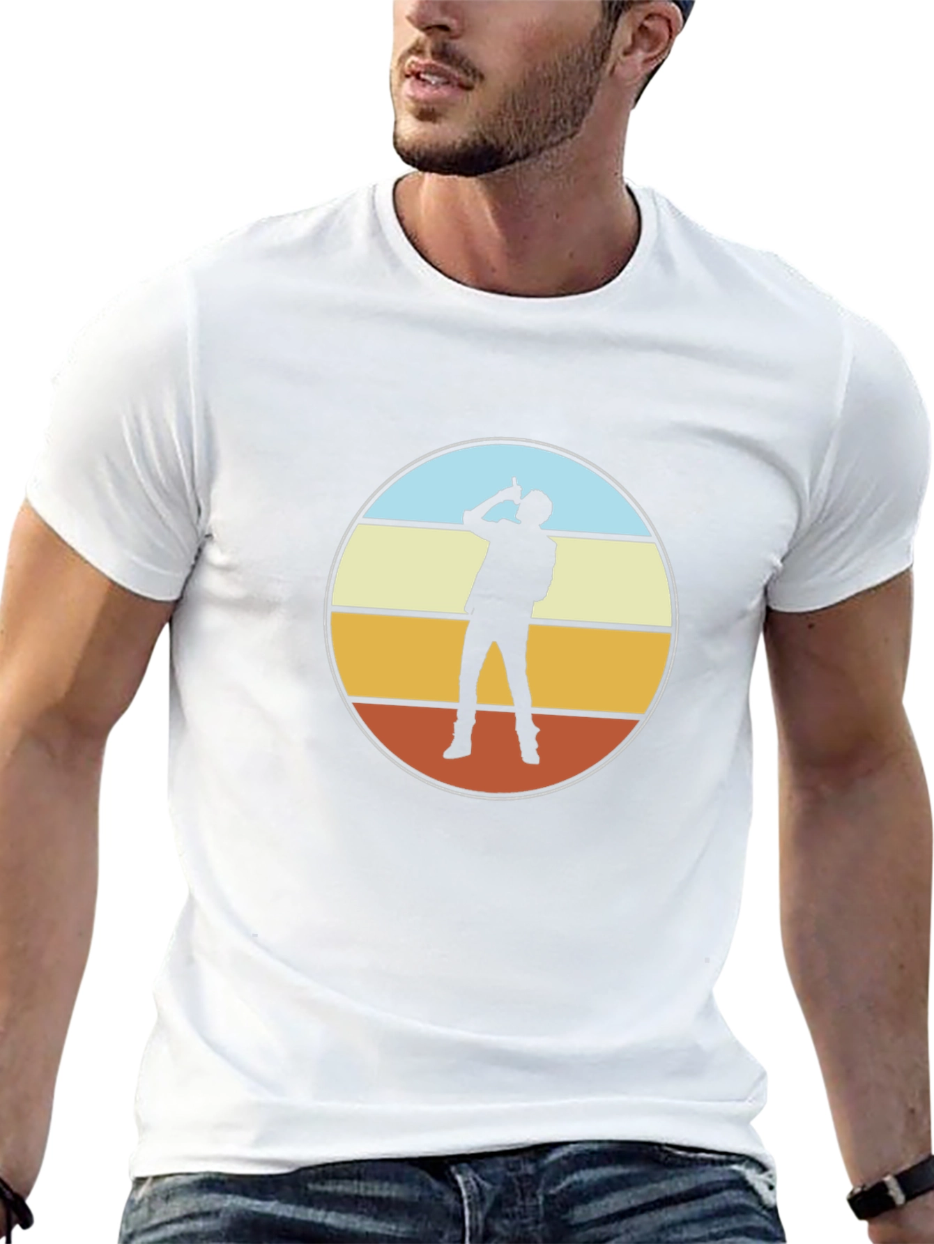 Retro Sunset Silhouette T-Shirt