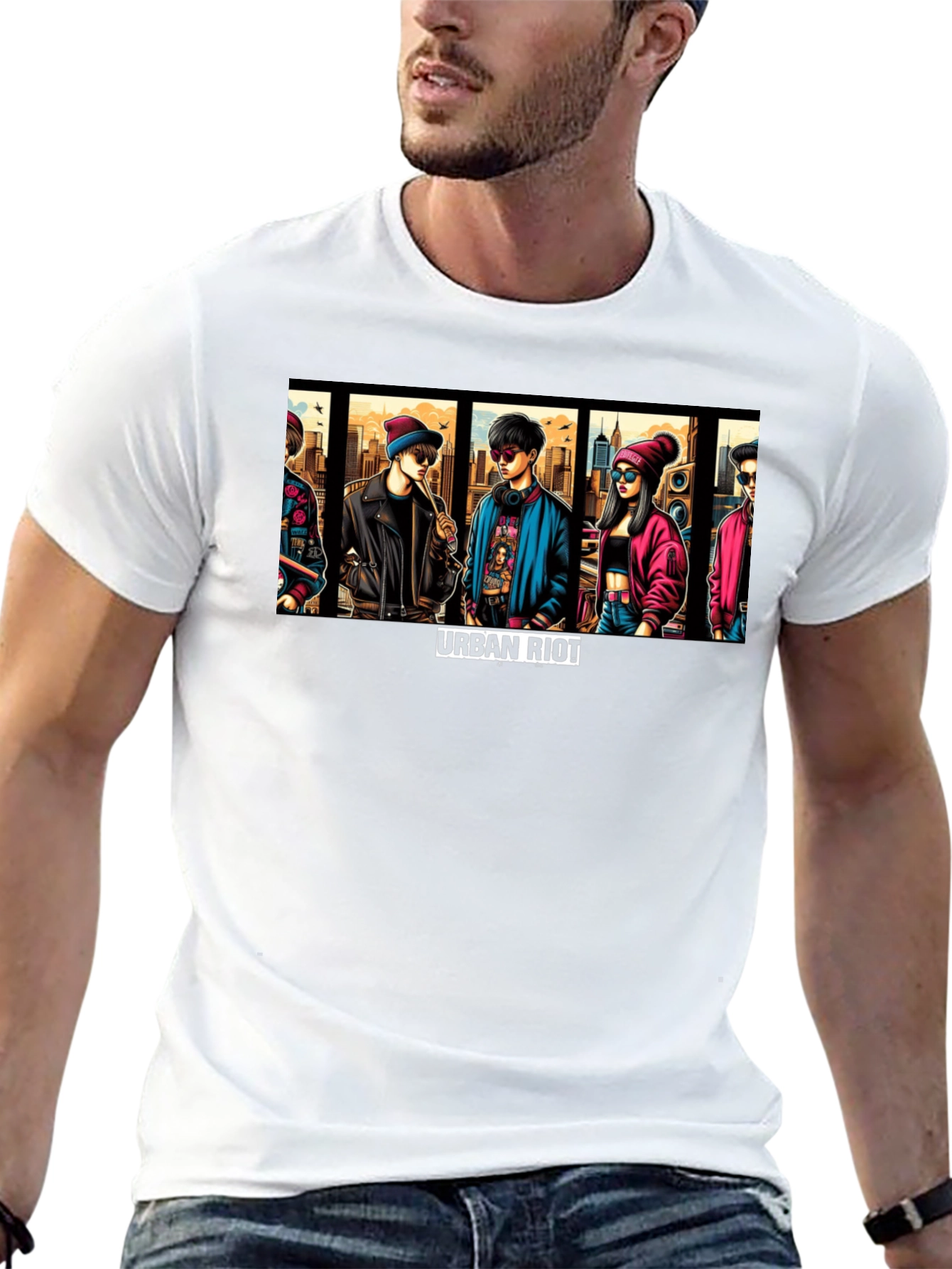 Urban Riot Graphic Print T-Shirt