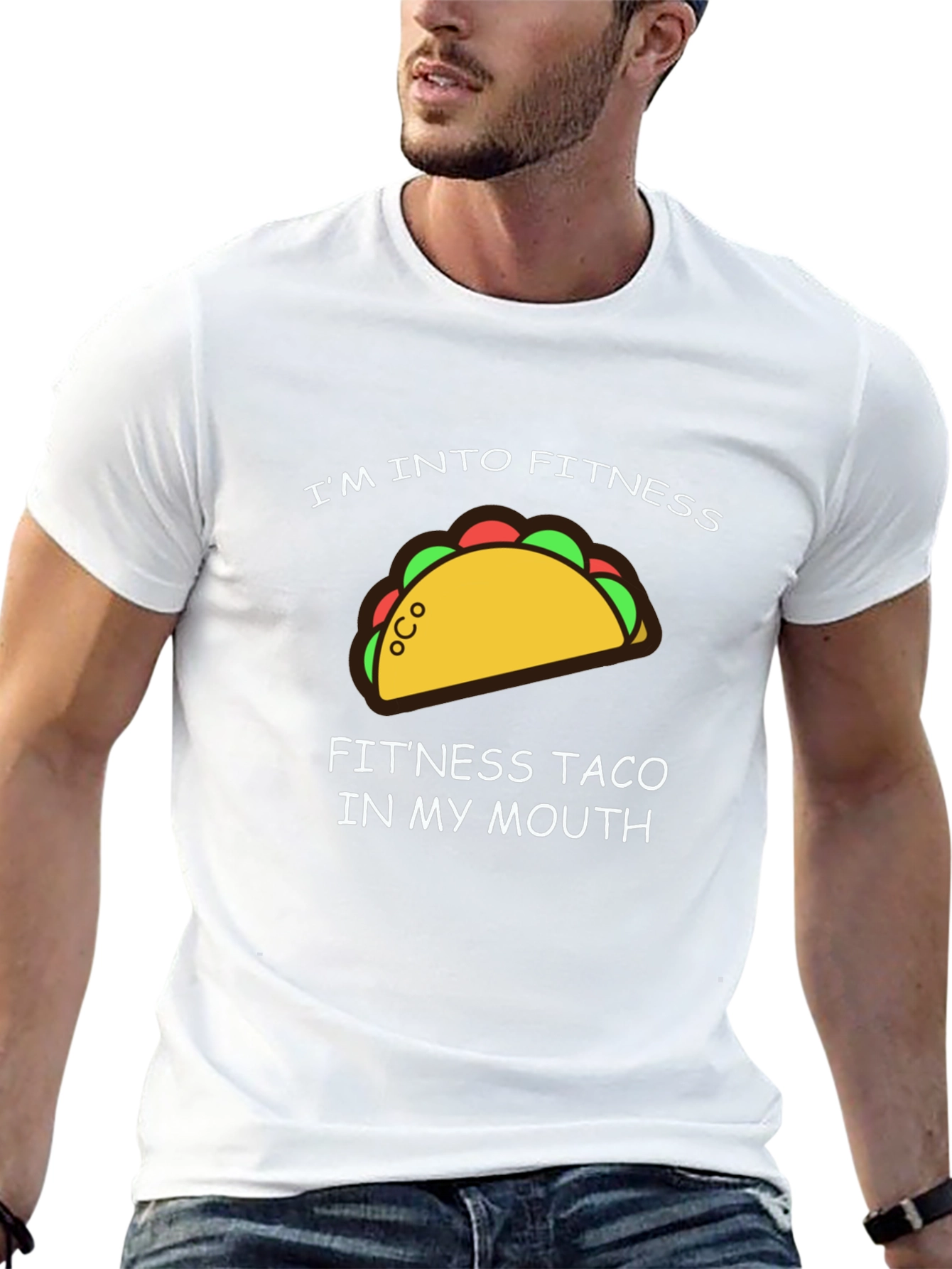 Fitness Taco Graphic T-Shirt - Funny Workout Tee