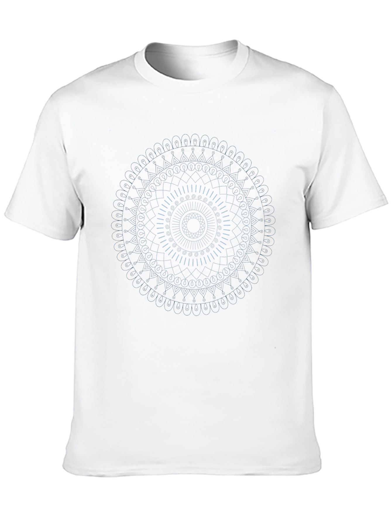 Geometric Mandala Graphic Tee - Stylish Black T-Shirt