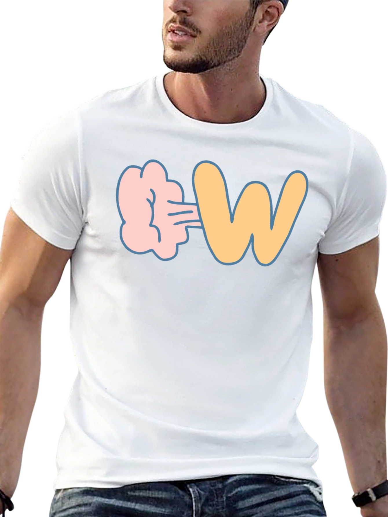 Farting W Funny Graphic T-Shirt