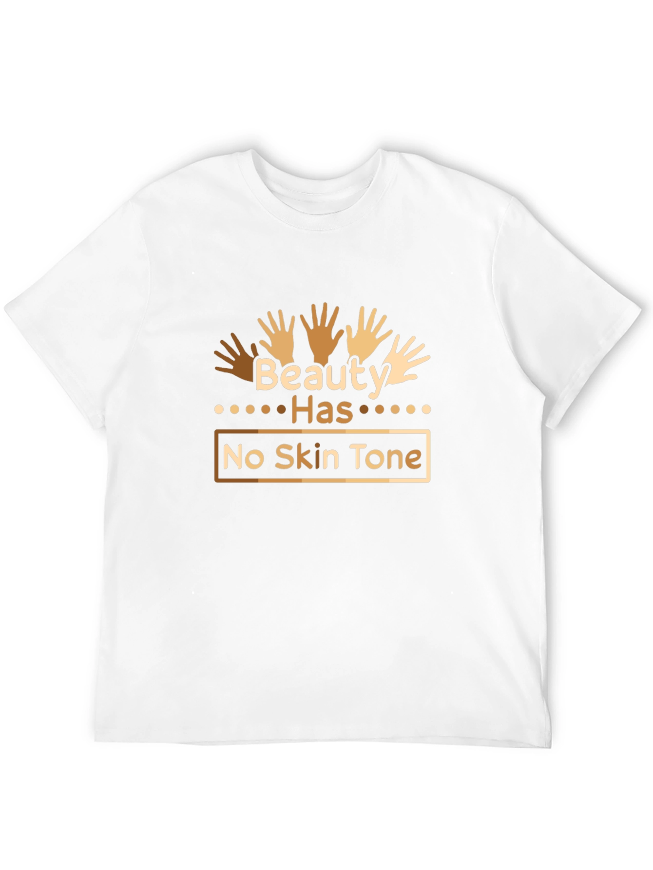 Beauty Has No Skin Tone Black T-Shirt