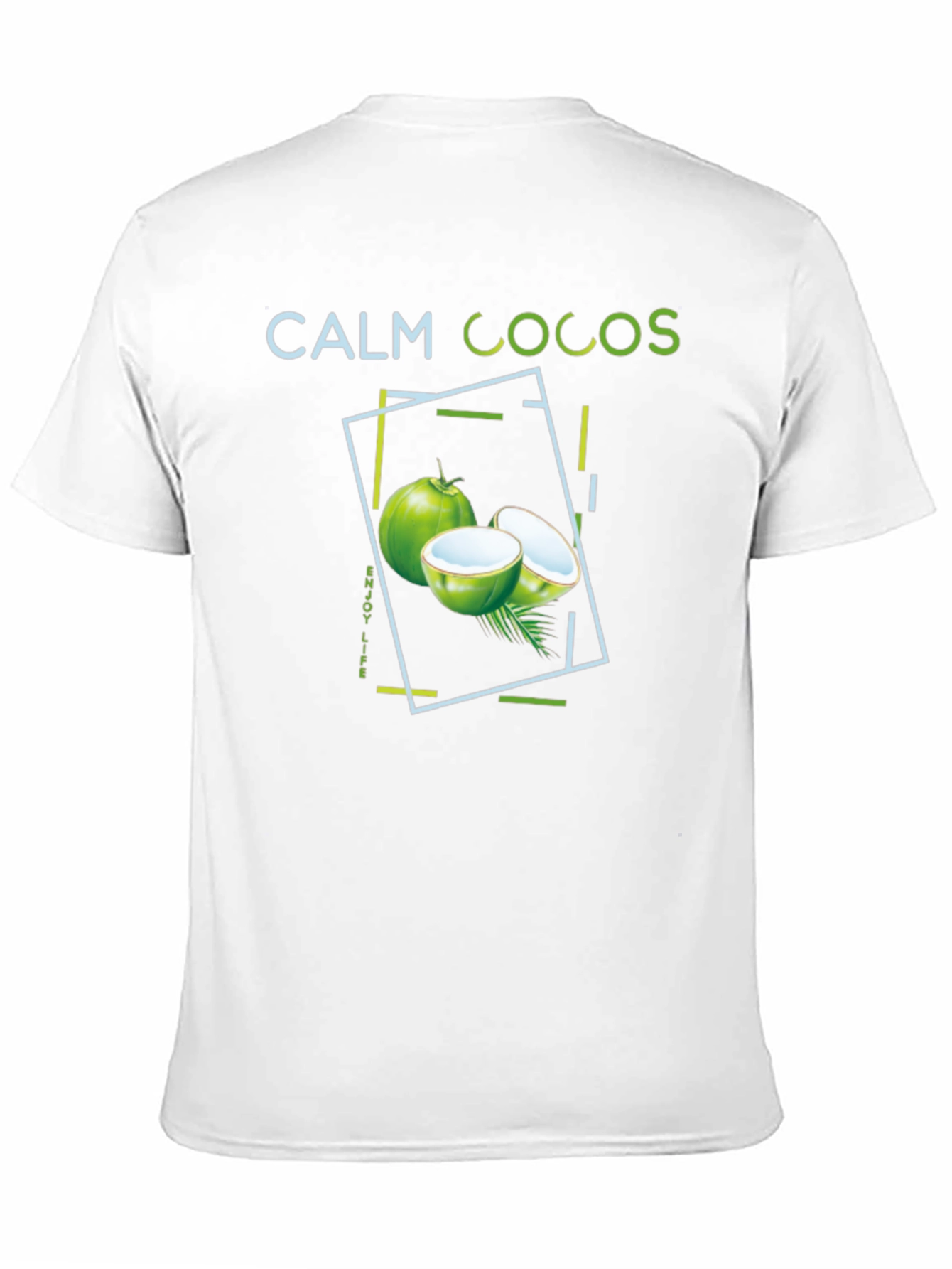 Calm Cocos Graphic Tee - Tropical Vibe Shirt