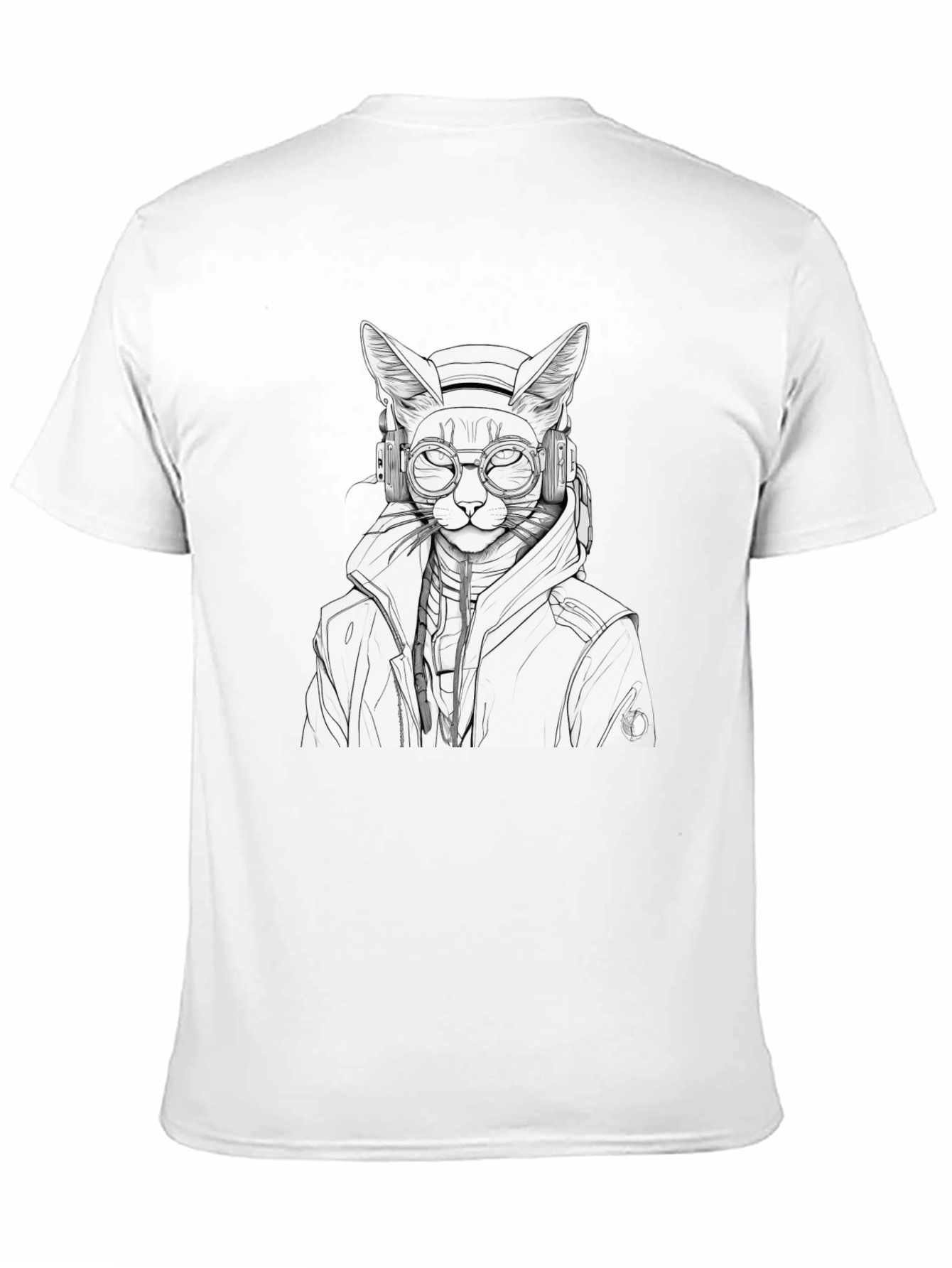 Cool Cat DJ Graphic T-Shirt