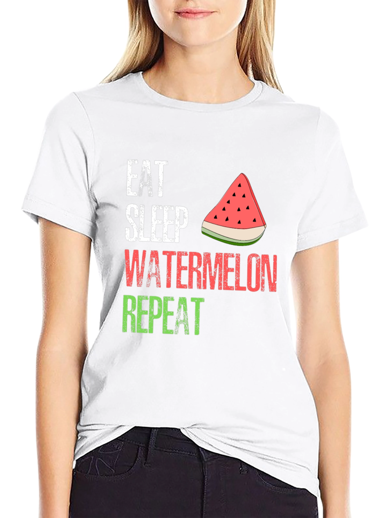 Eat Sleep Watermelon Repeat T-Shirt