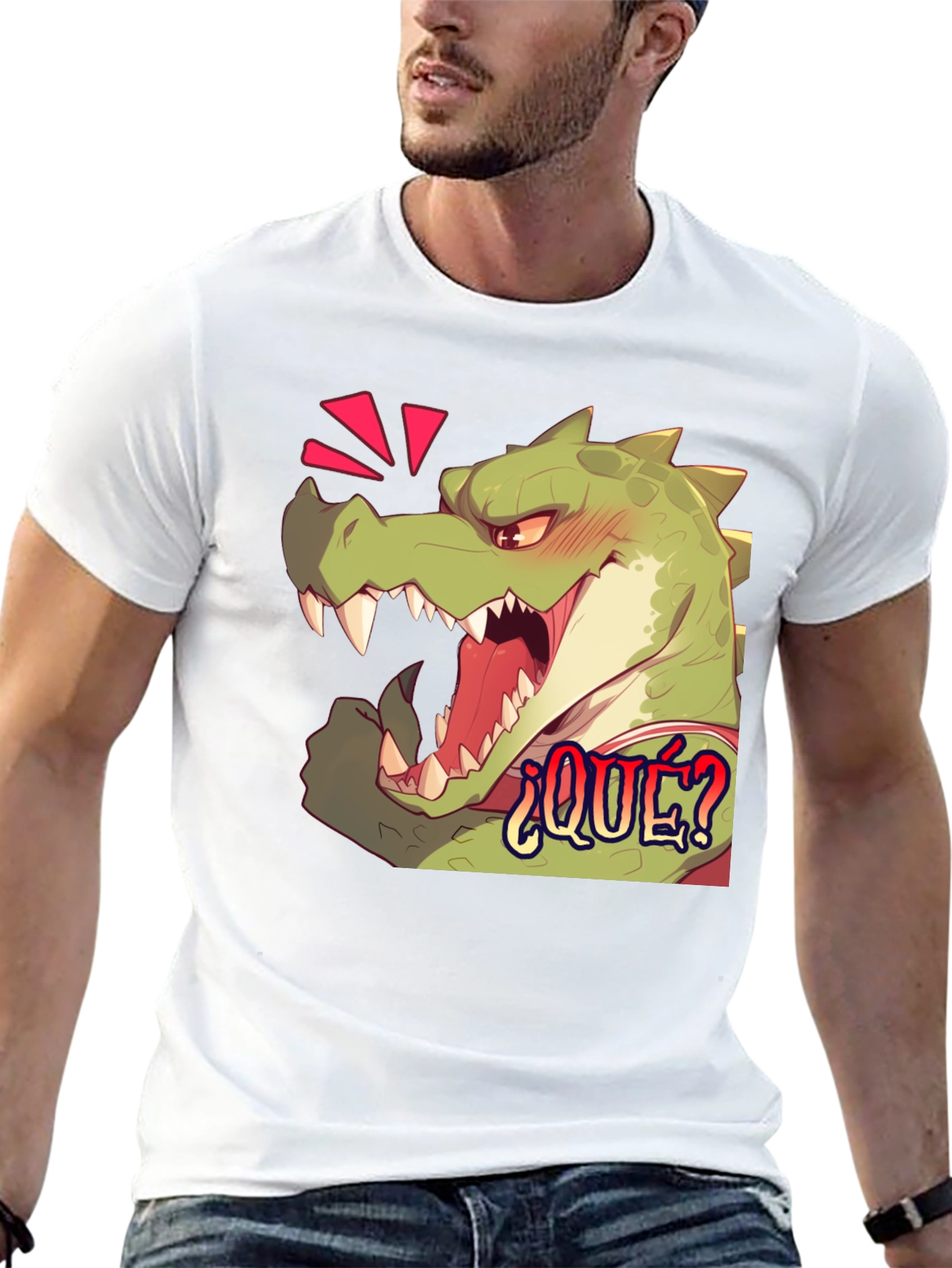 Funny Alligator ¿QUÉ? Graphic T-Shirt