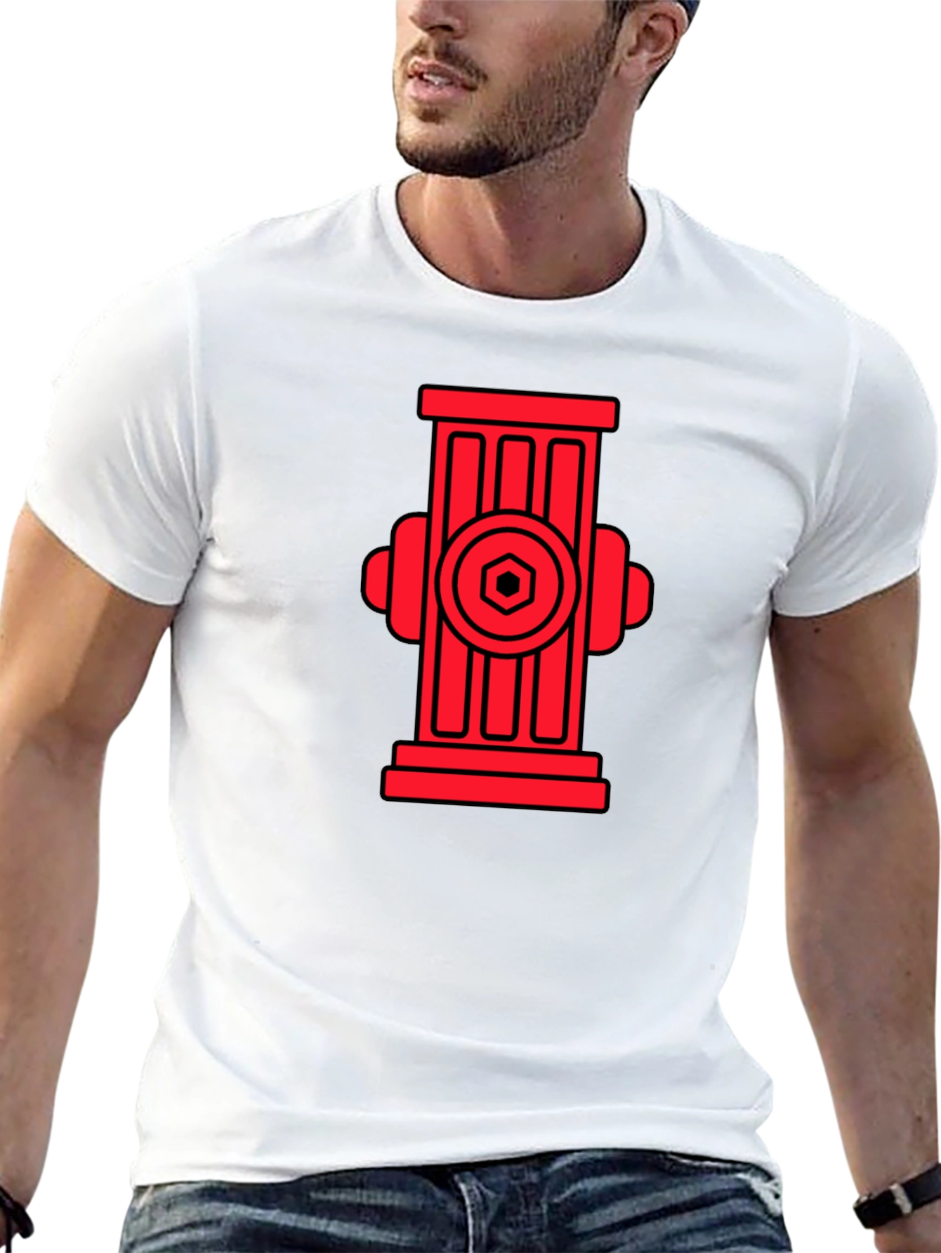 Fire Hydrant Graphic T-Shirt