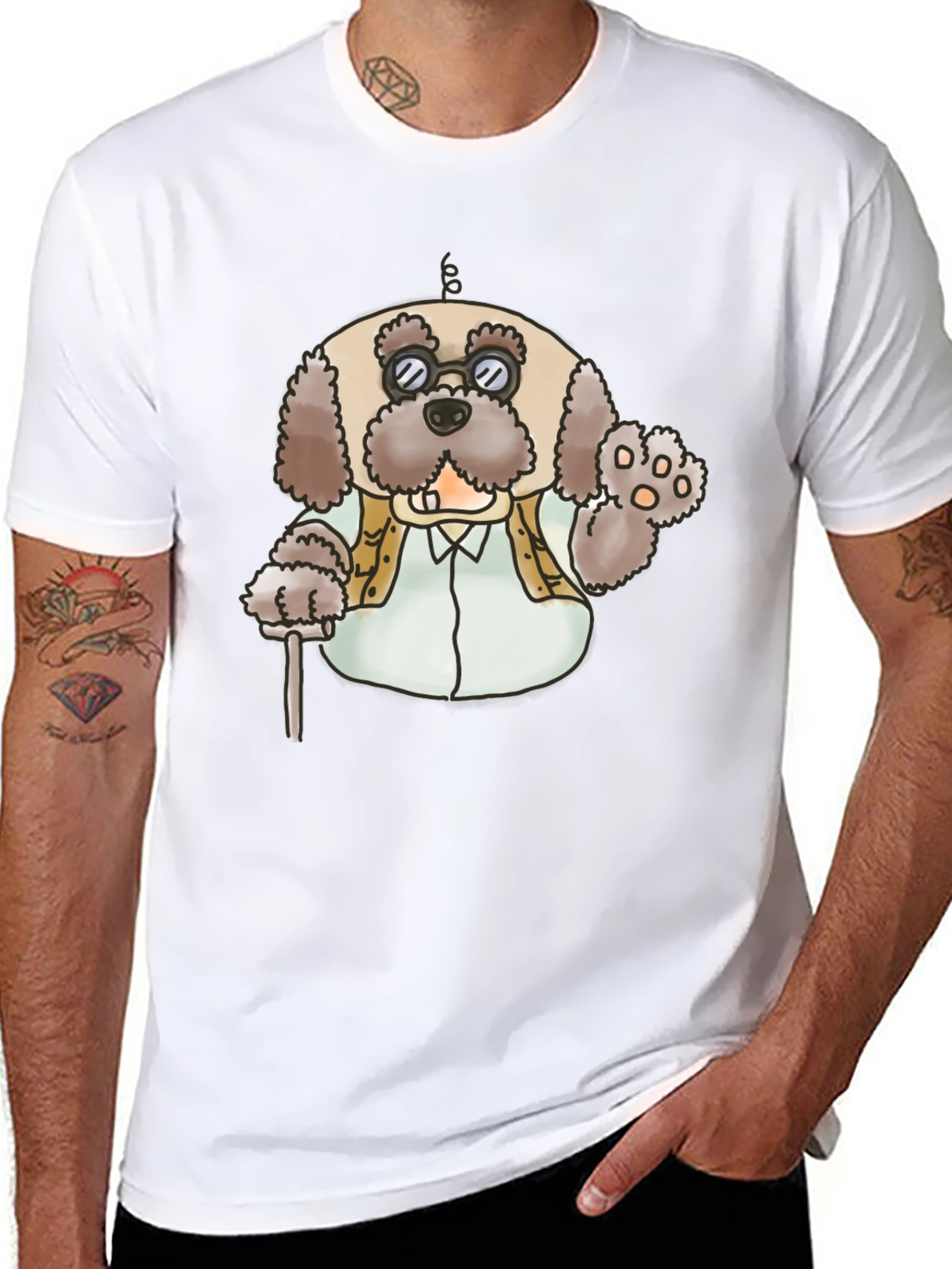 Cartoon Dog T-Shirt: Cute Animal Graphic Tee