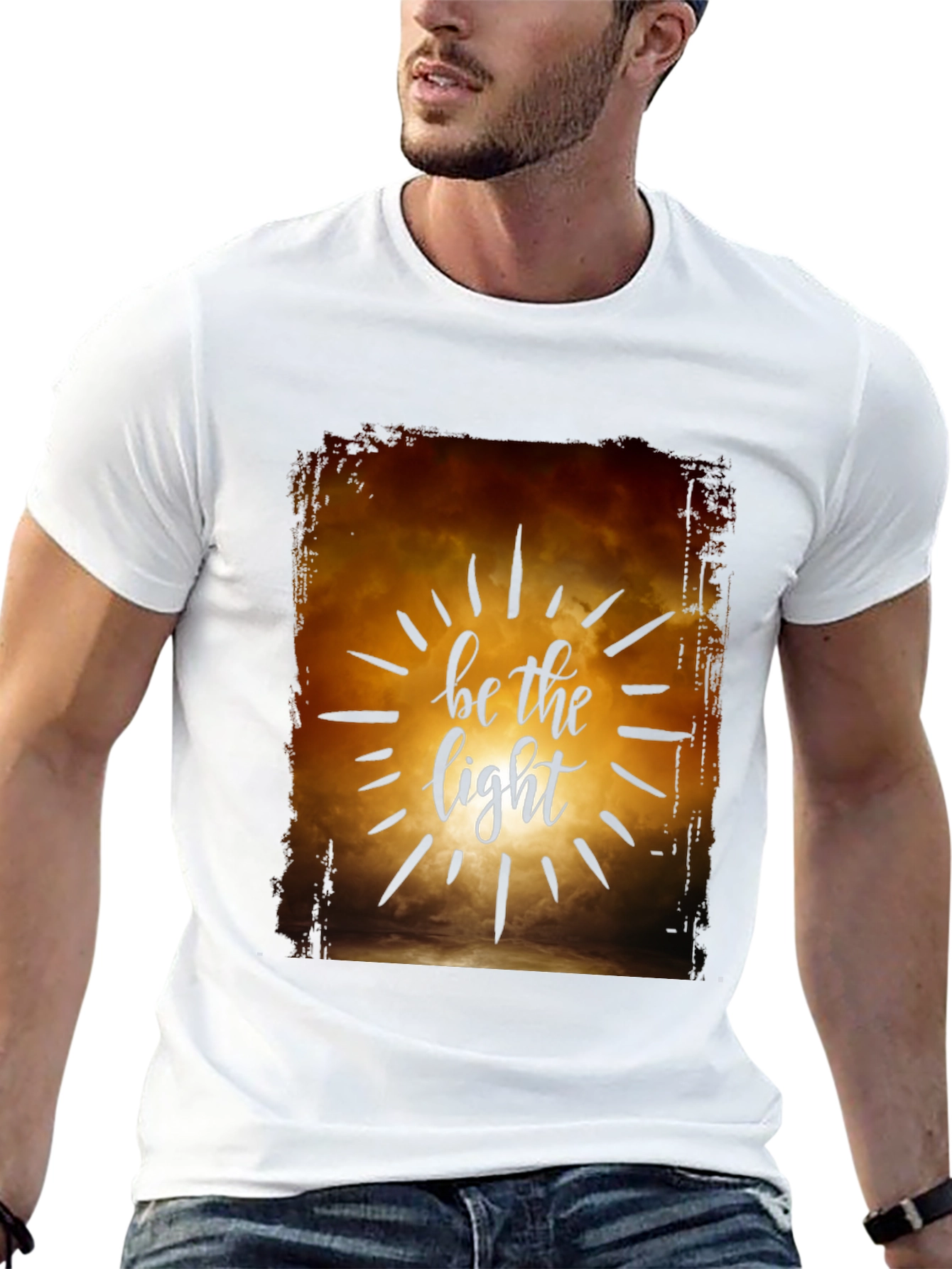 Be the Light Graphic T-Shirt - Inspirational Design