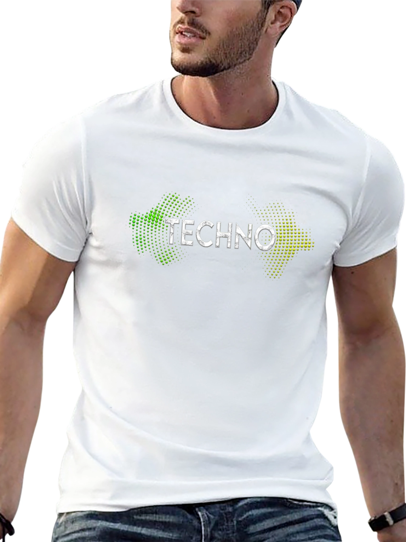 Techno Music Black T-Shirt