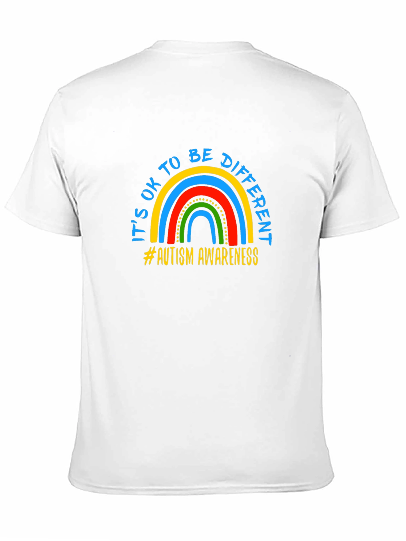 Autism Awareness Rainbow Graphic Tee - Be Different T-Shirt