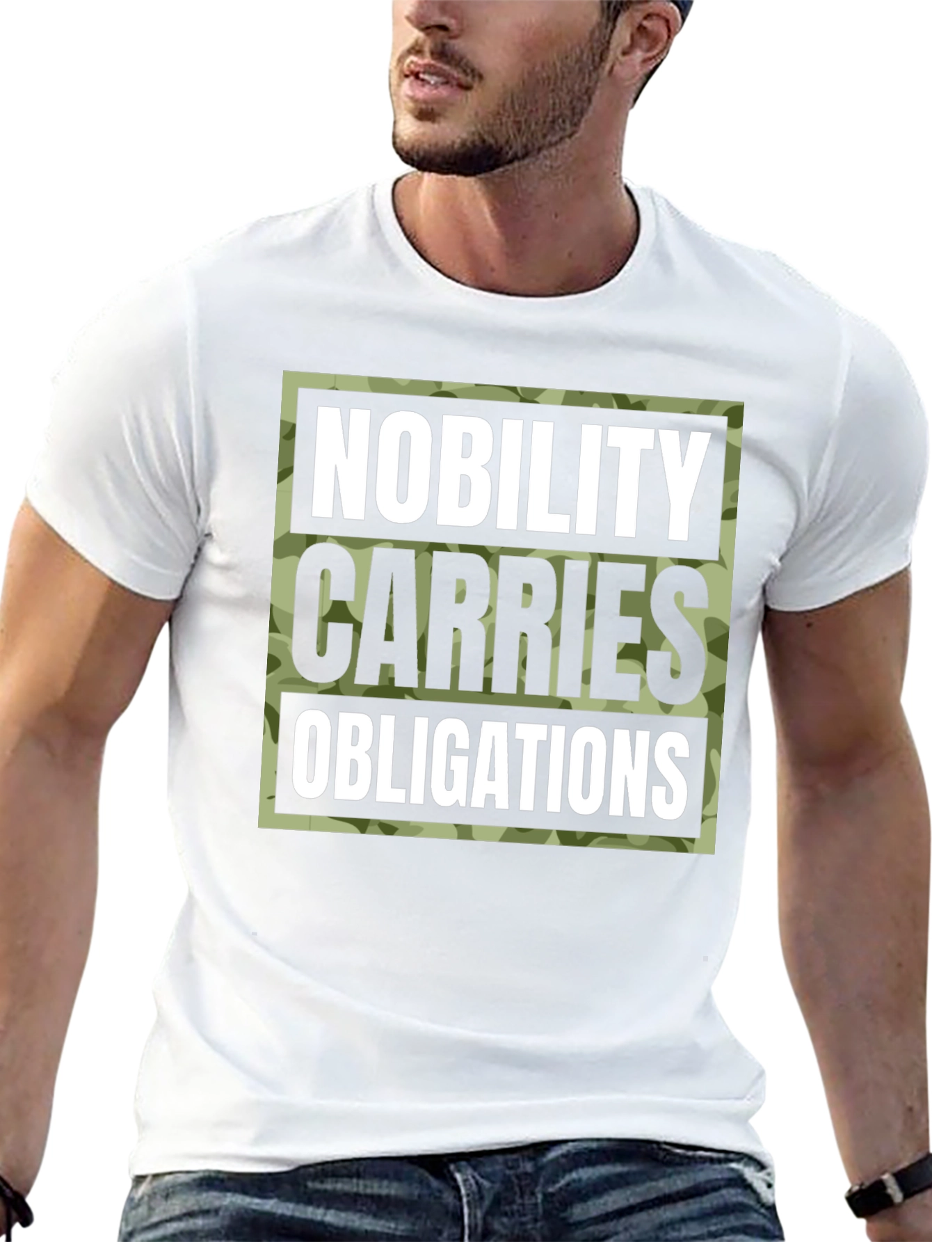 Nobility Carries Obligations Graphic Tee