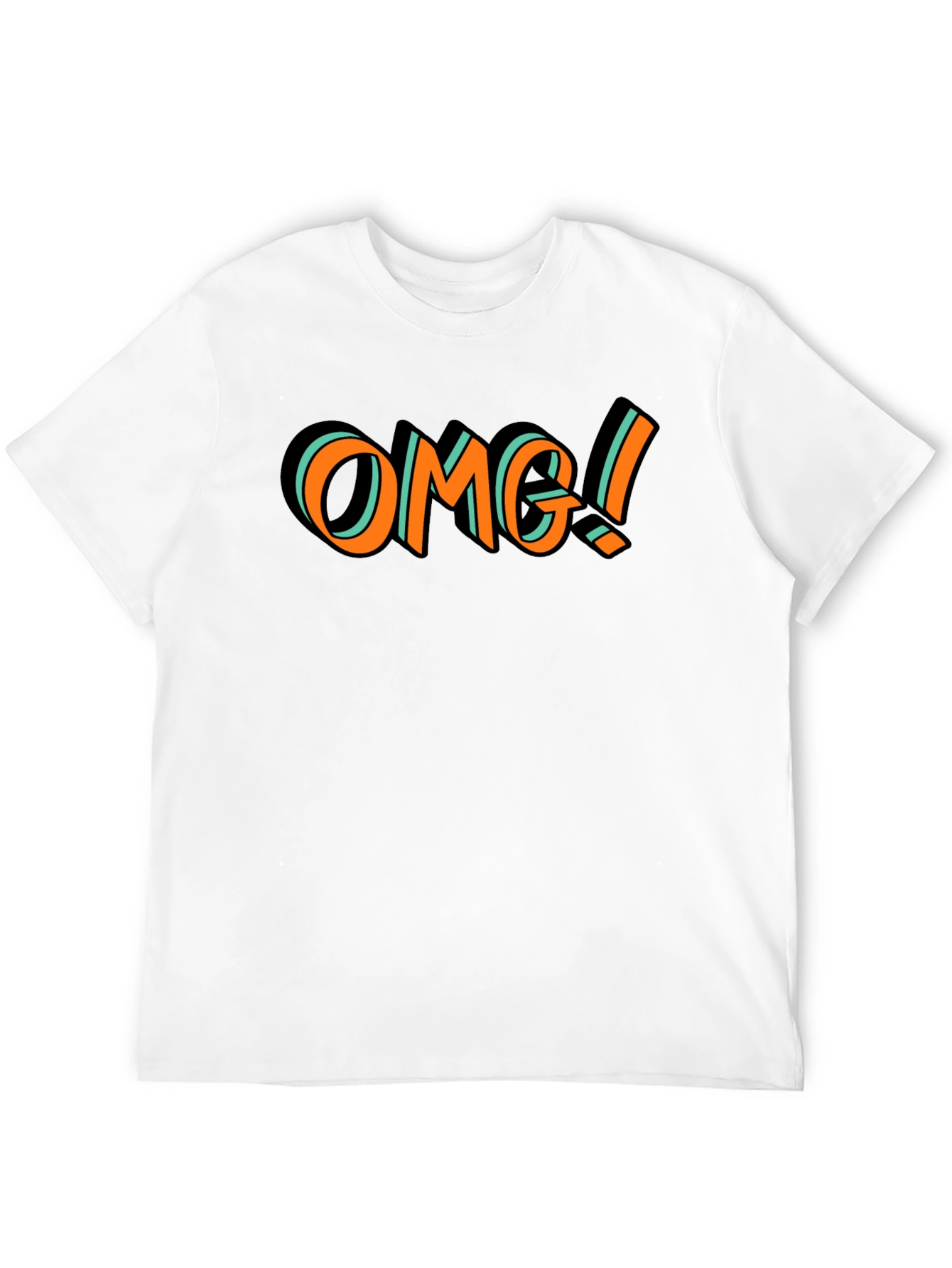 OMG Graphic Tee - Trendy Black T-Shirt