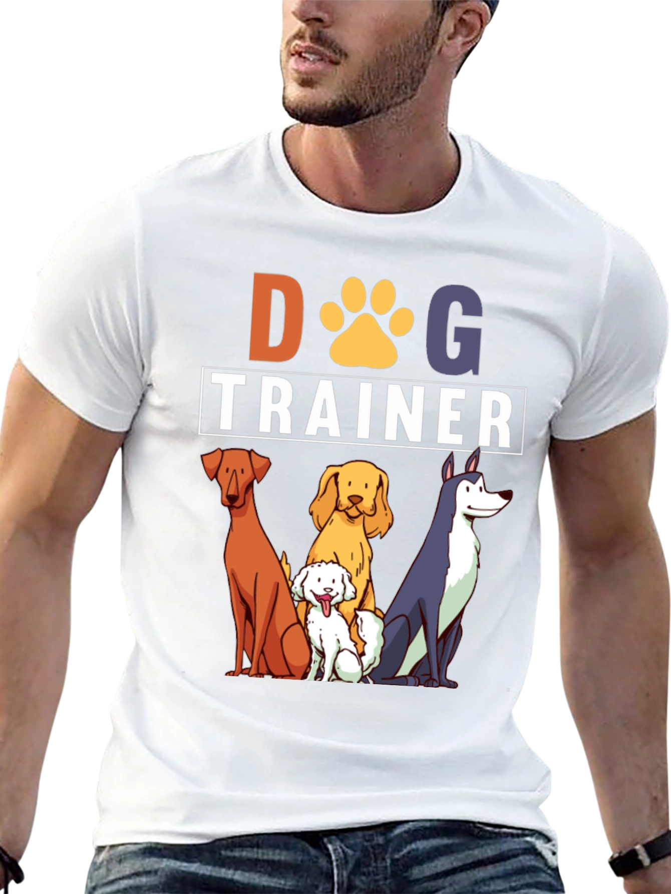 Dog Trainer T-Shirt - Cute Cartoon Dogs