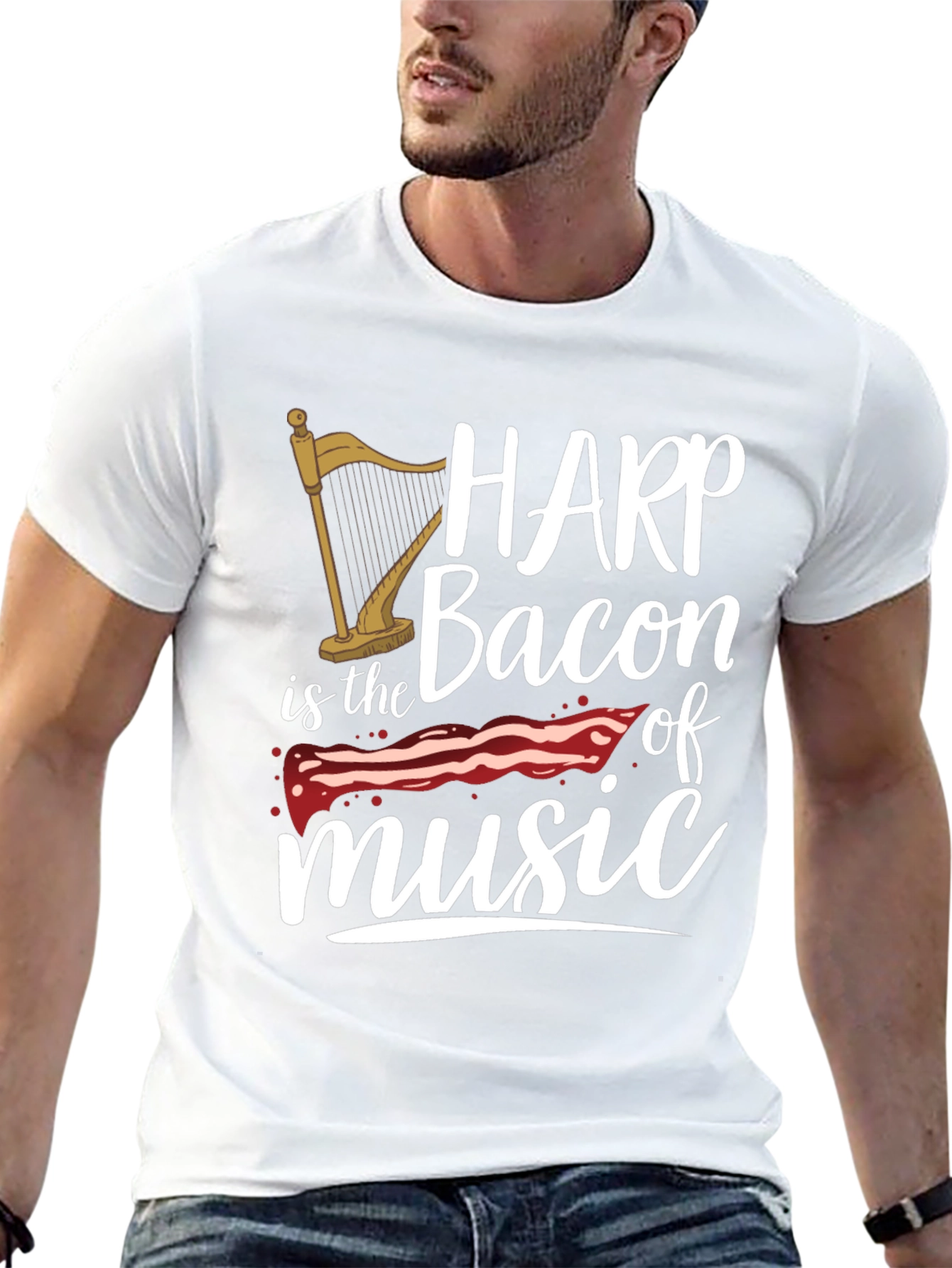 Harp is Bacon of Music T-Shirt