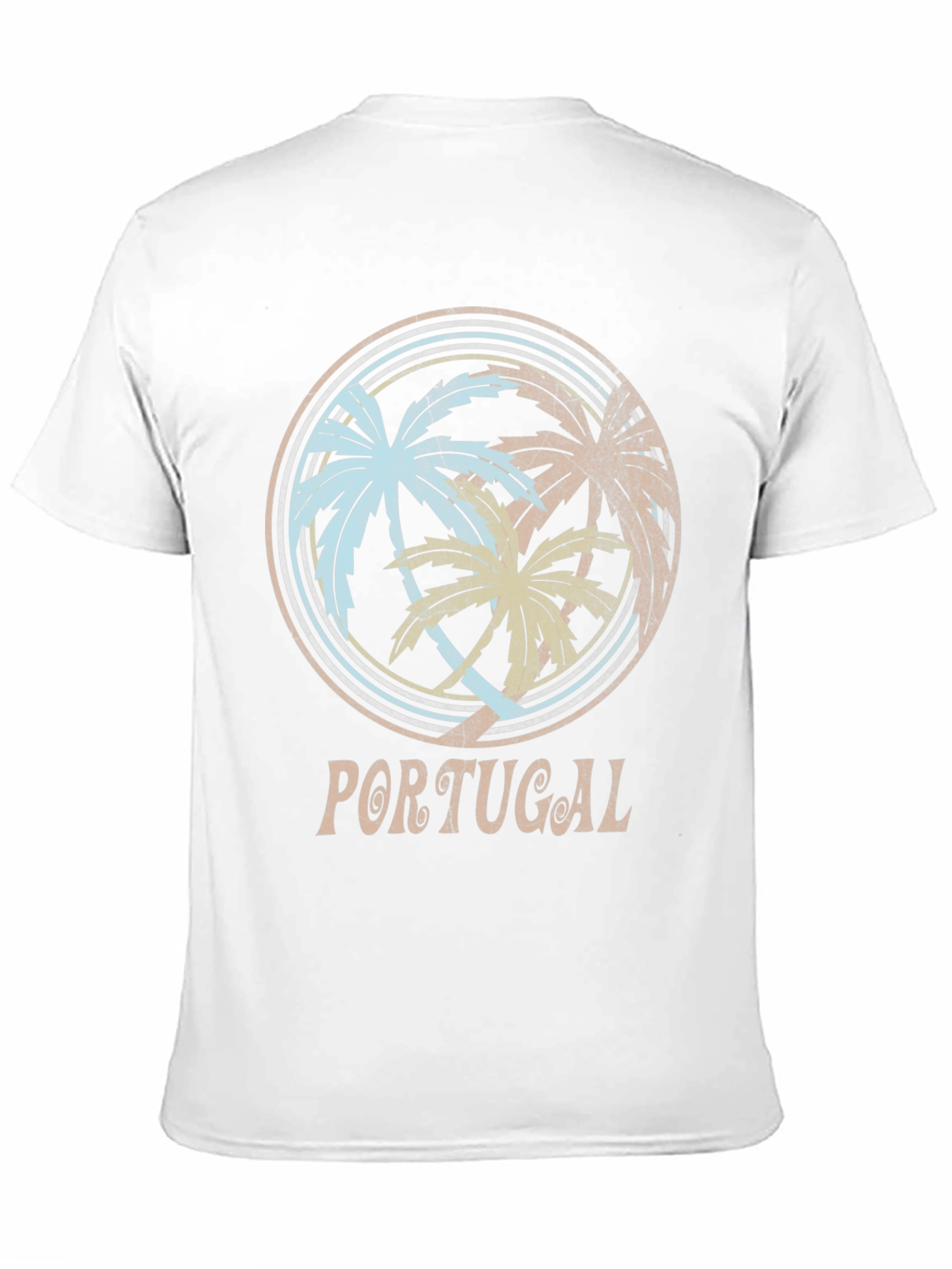 Portugal Palm Tree Graphic T-Shirt