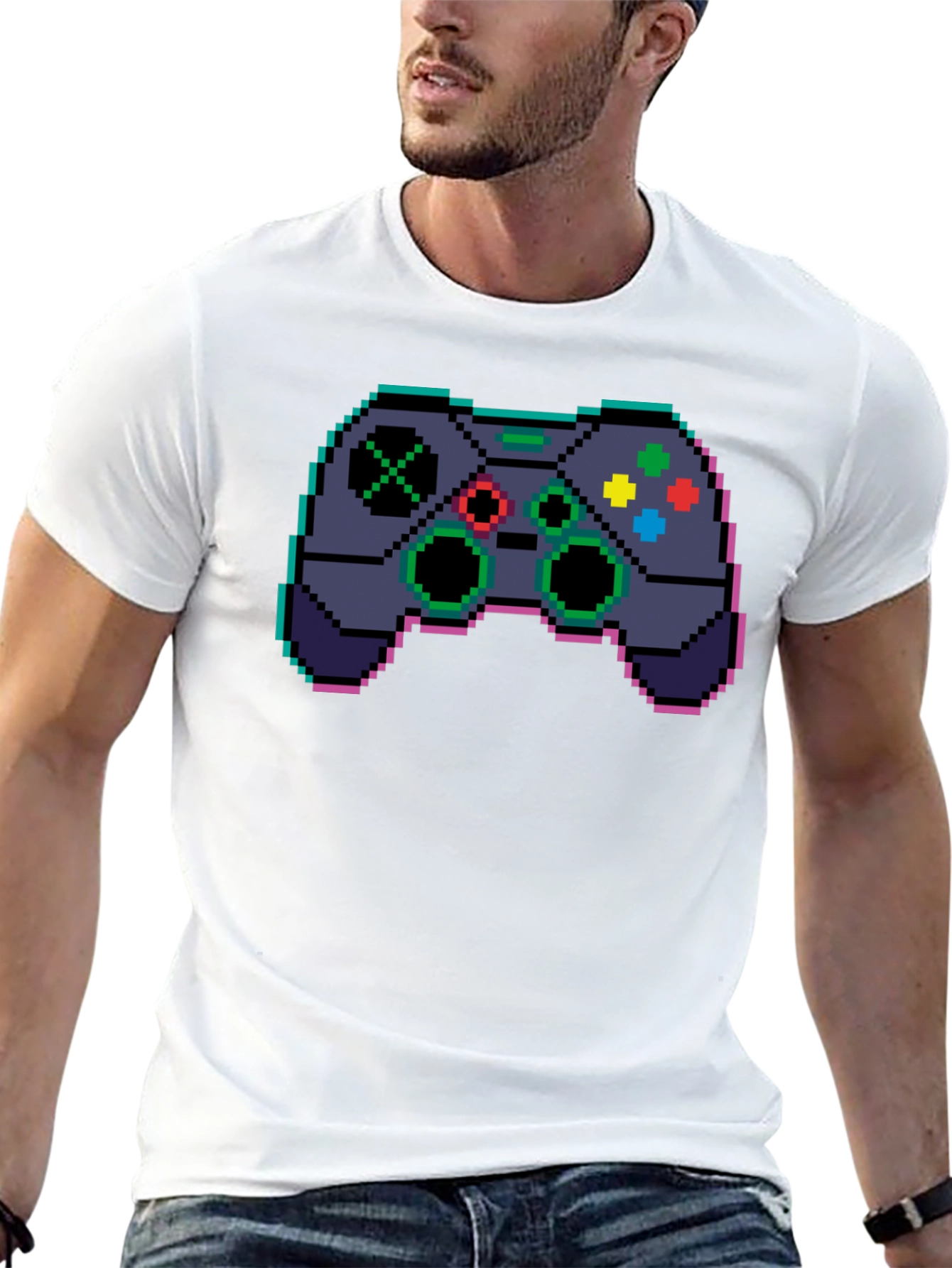 Pixel Game Controller Graphic T-Shirt