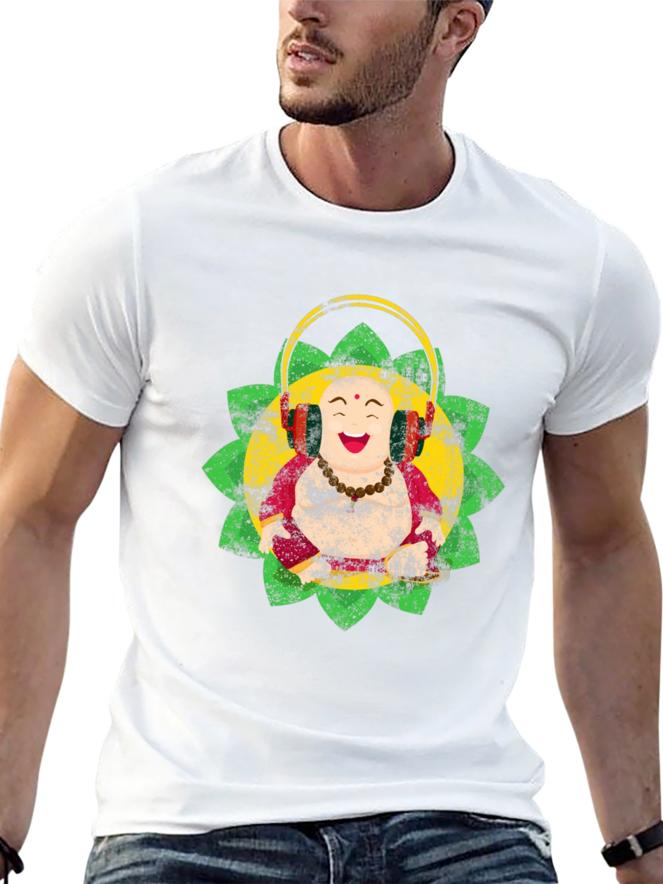 Buddha DJ T-Shirt - Black Cotton Tee