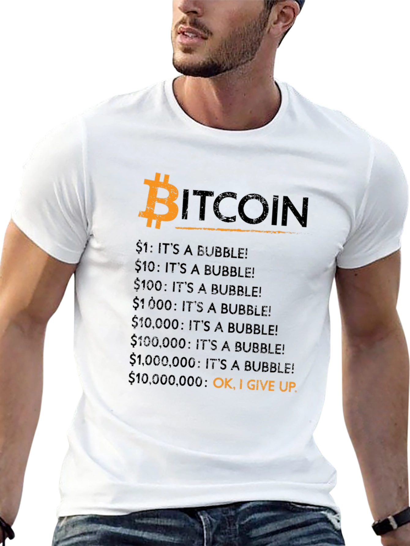 Bitcoin Bubble T-Shirt - Funny Crypto Tee