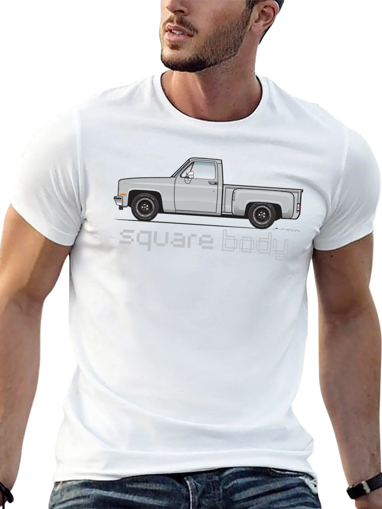 Square Body Truck T-Shirt - Classic Pickup Design