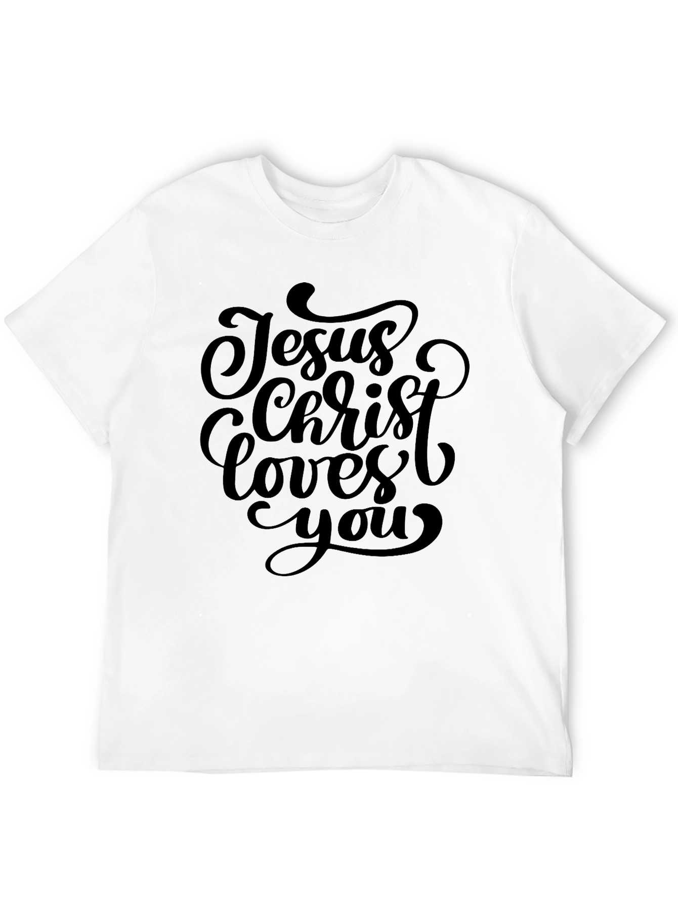 Jesus Christ Loves You Graphic T-Shirt