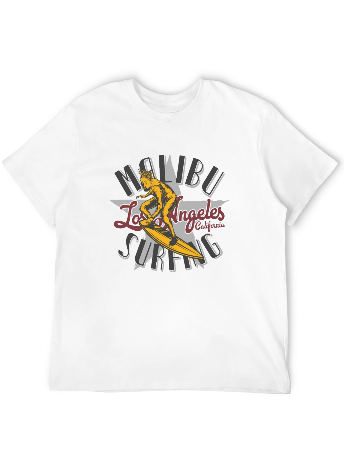 Malibu Surfing T-Shirt - Los Angeles California