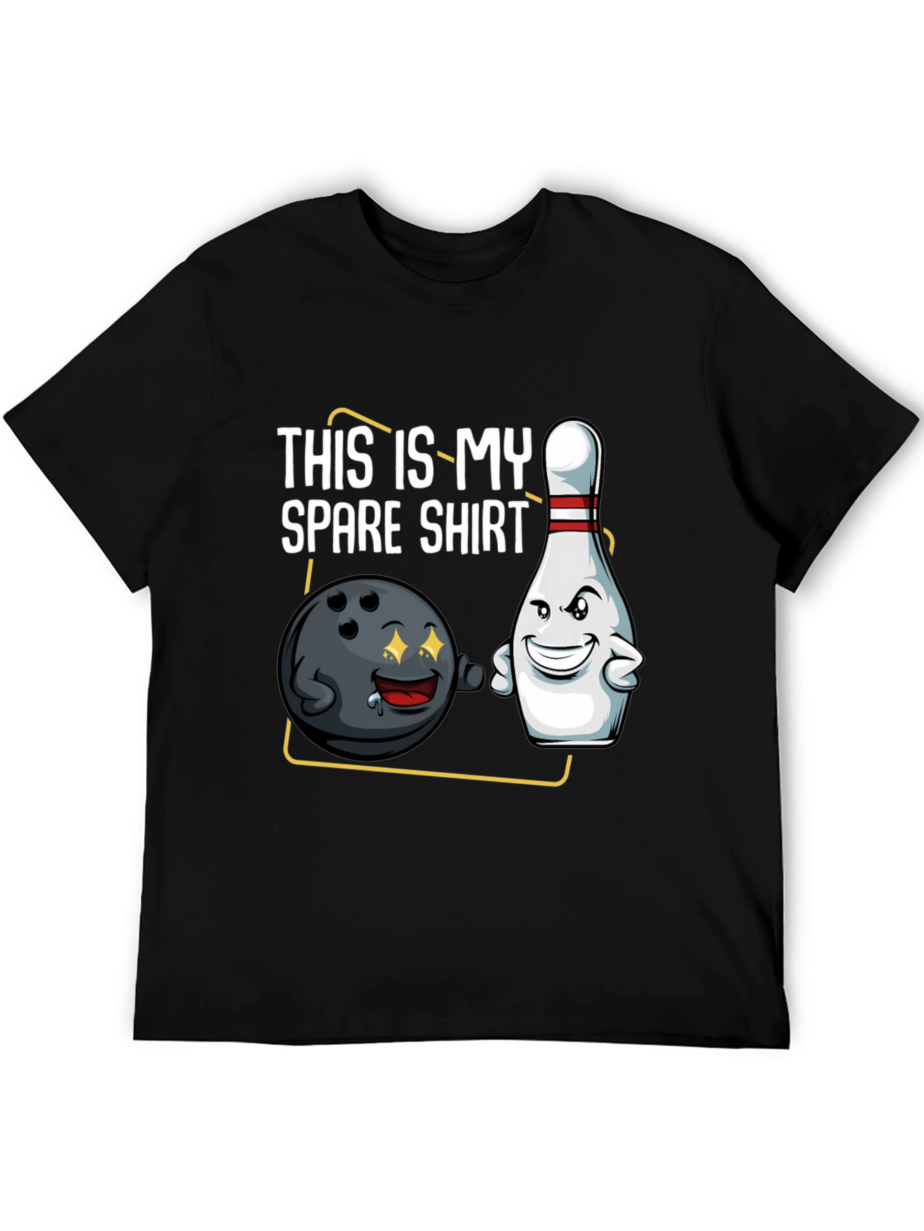 Spare Shirt Bowling T-Shirt - Funny Cartoon Graphic Tee