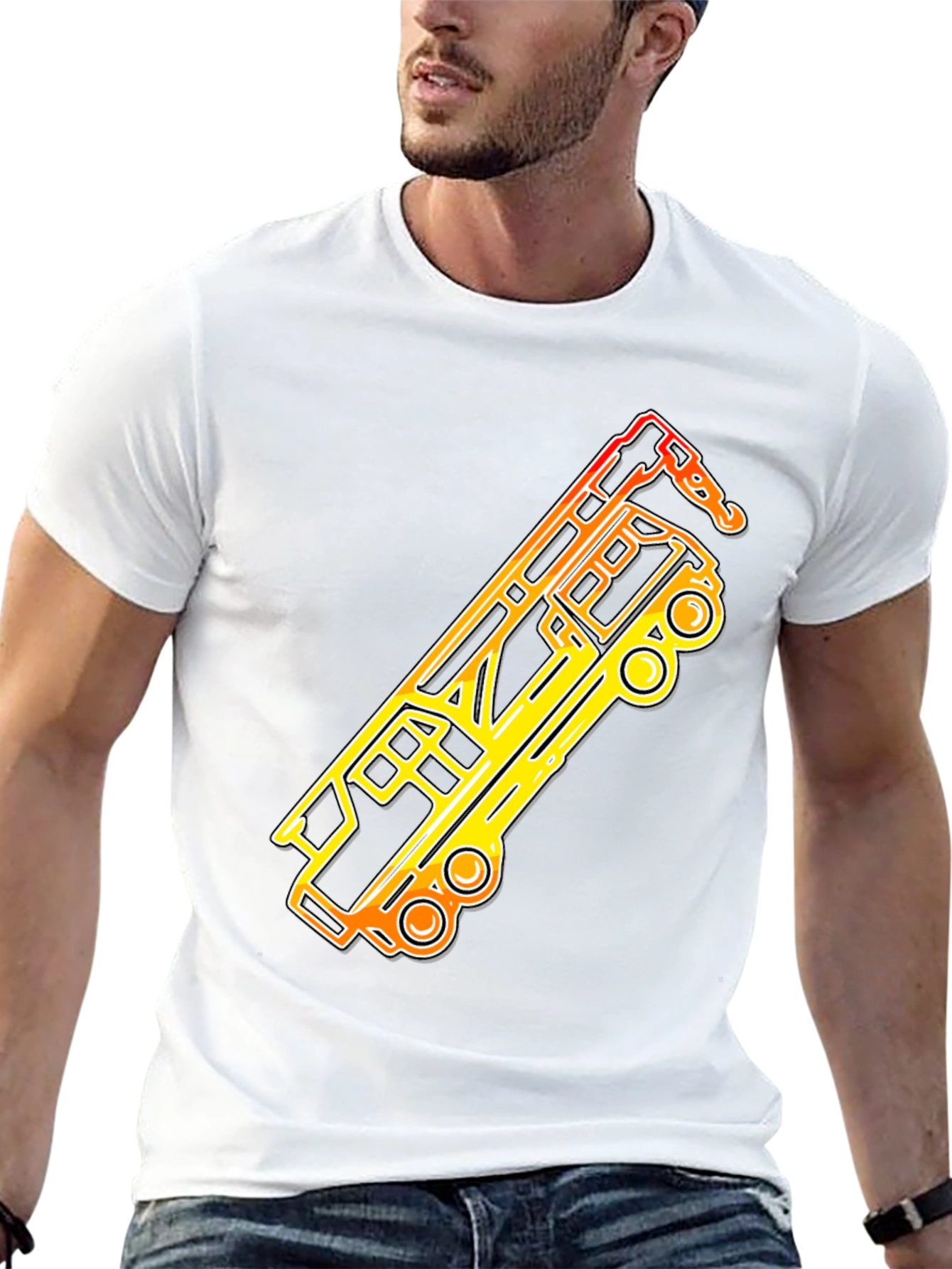 Airport Vehicle T-Shirt - Cool Graphic Tee