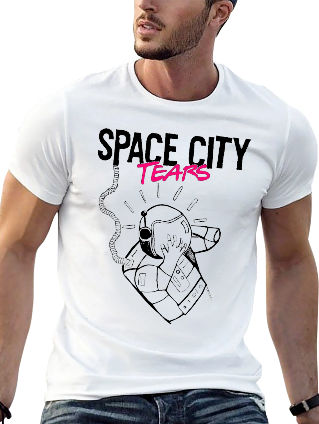 Space City Tears Graphic Tee - Black
